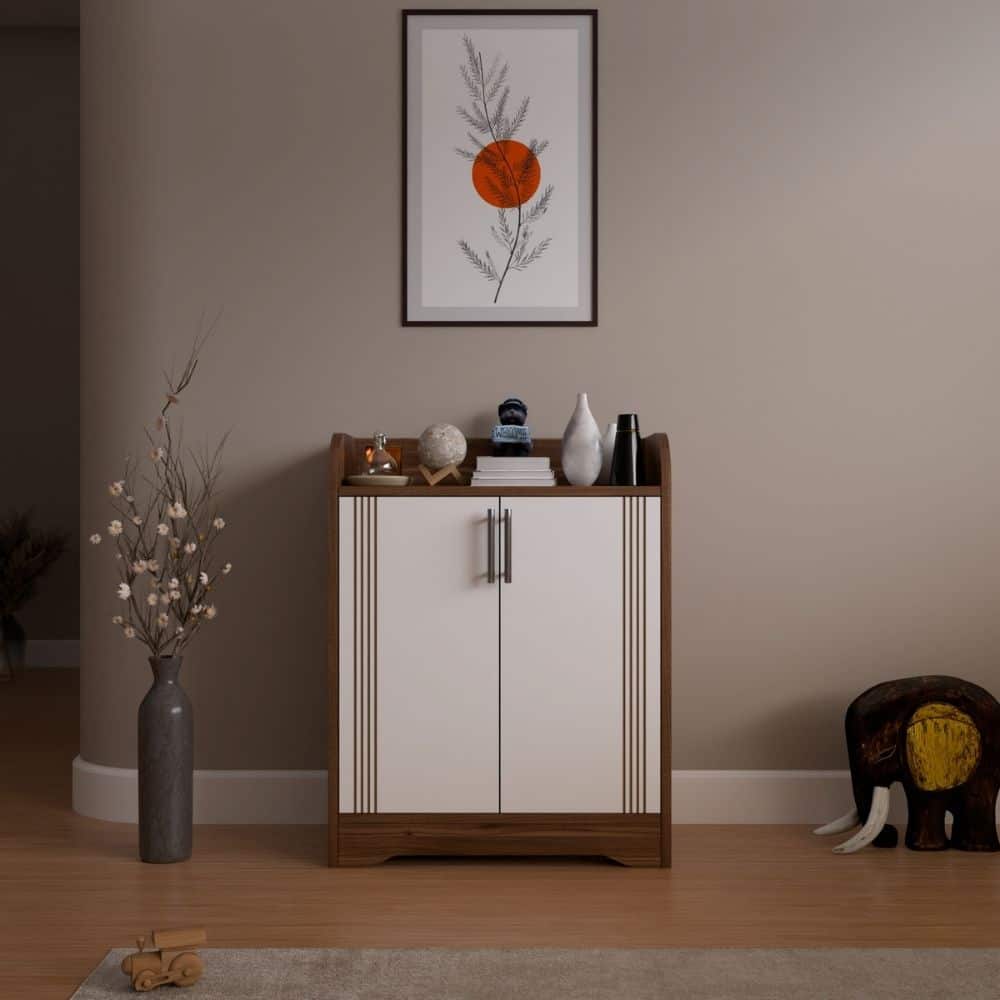 Nextstep 2 Door Metal Floor Cabinet Noce Lyon