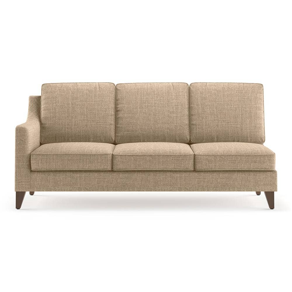 Abbey Sectional Sofa (Colour : Sandshell Beige, Cushion : Soft, Seater : Right Aligned 3 Seater + Right Aligned Chaise)