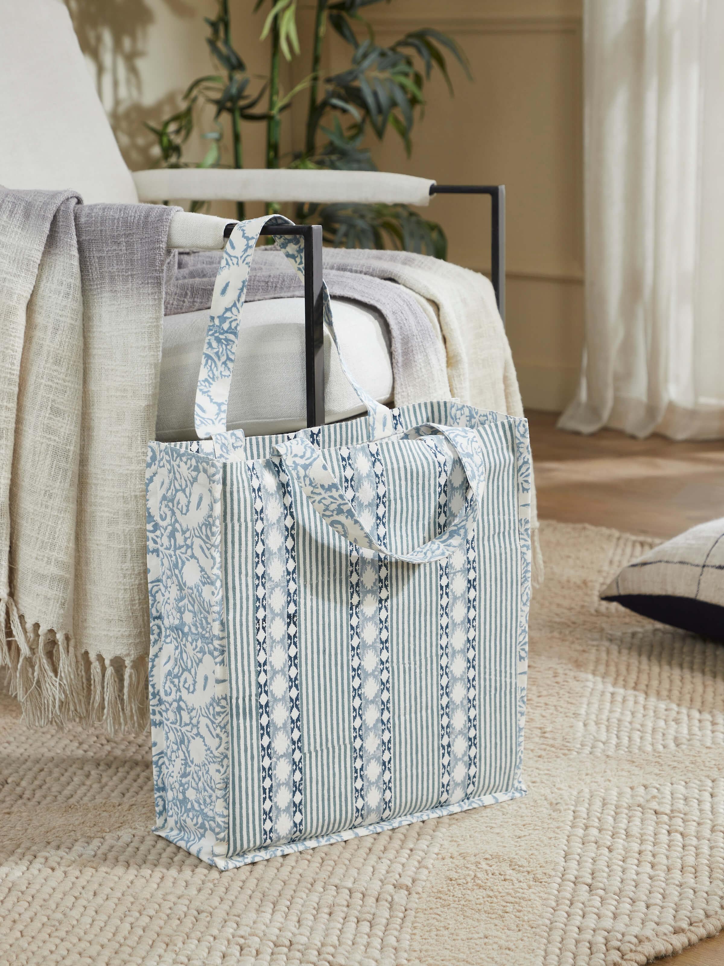 Canvas Hand Block Printed Handbag