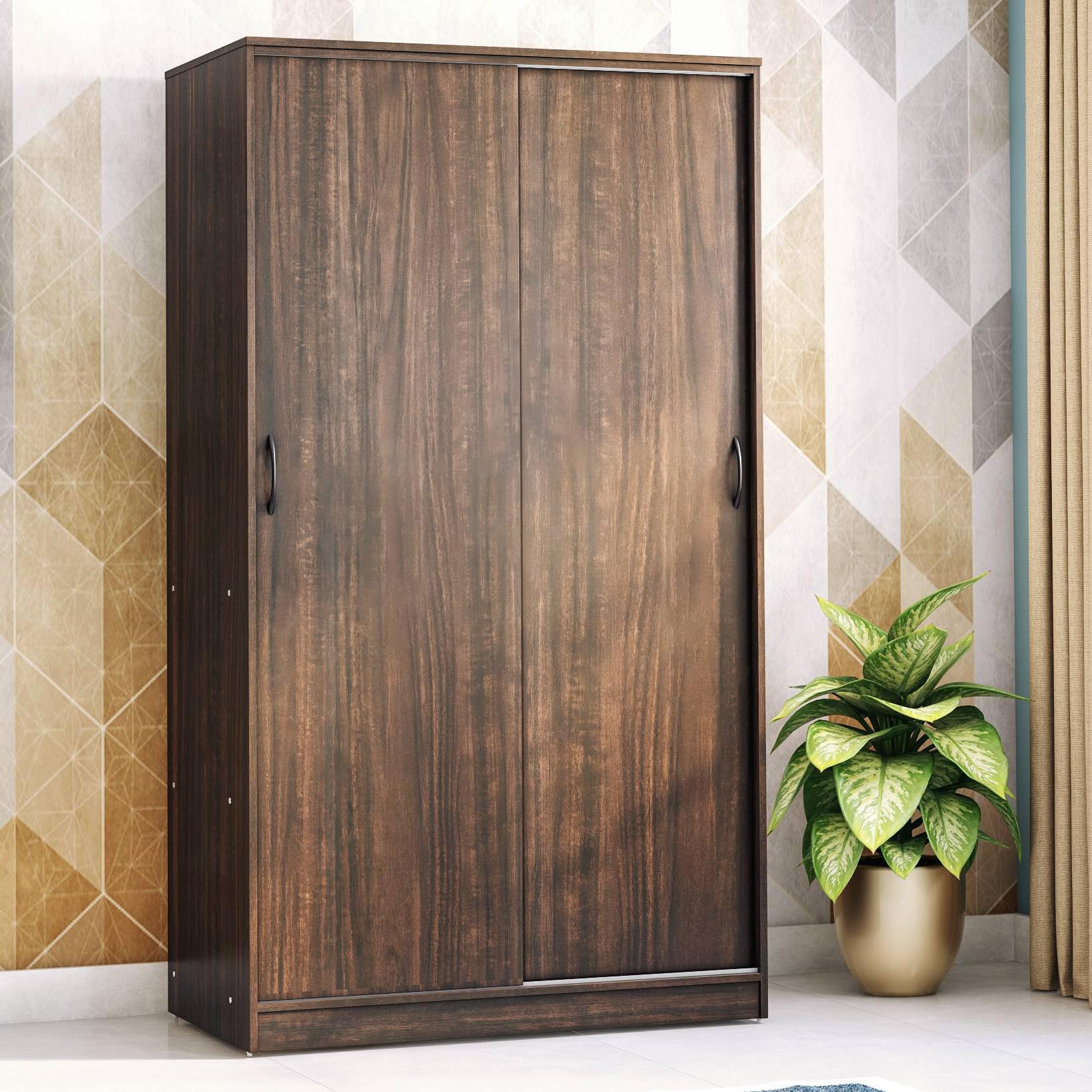 Jaden Engineered Wood 2 Door Sliding Wardrobe Without Mirror