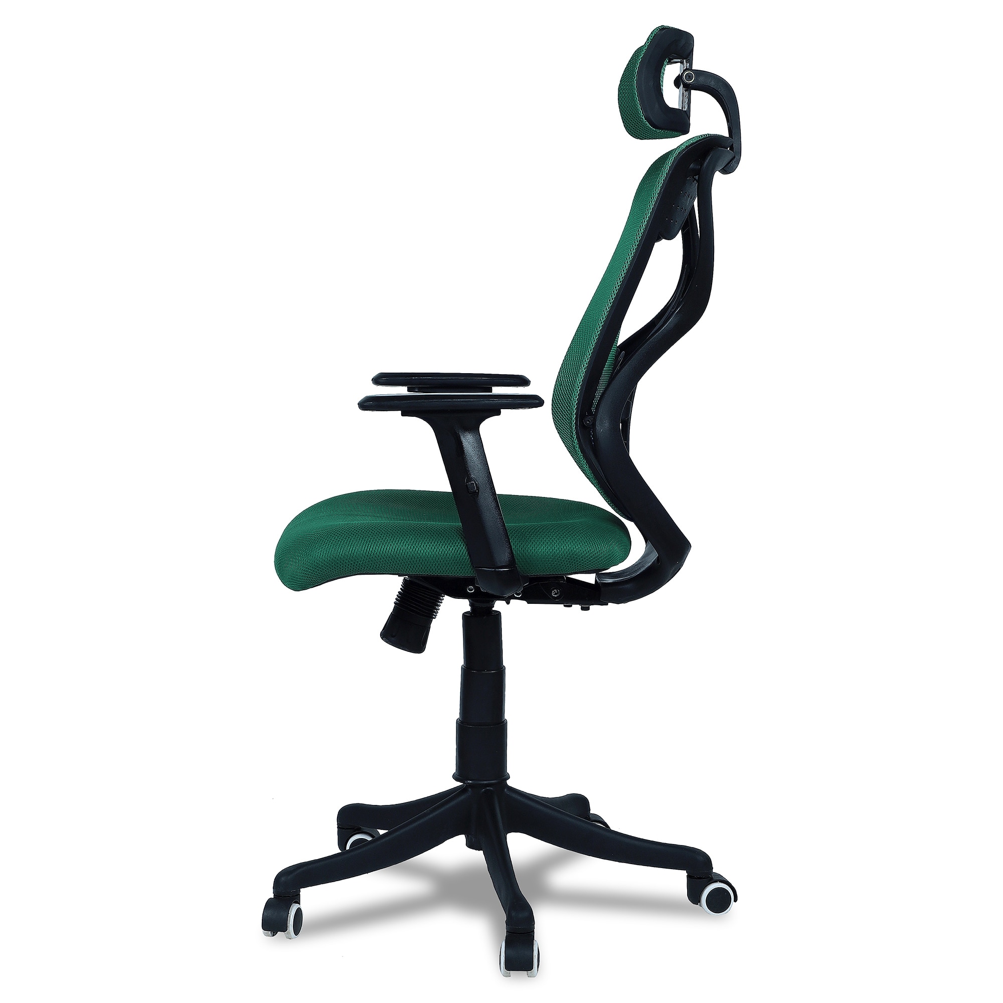 Zeeazyana High Back Ergonomic Chair in Dark Green Colour