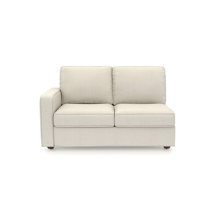 Apollo Compact Sofa (Colour : Pearl, Cushion : Hard, Back Type : Regular, Seating Capacity : Right Aligned 2 Seater + Right Aligned Chaise)
