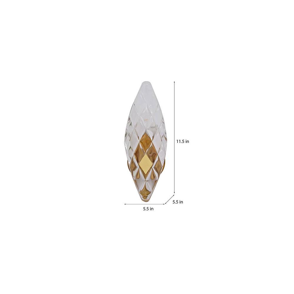 Midhope Metal and Glass Wall Light