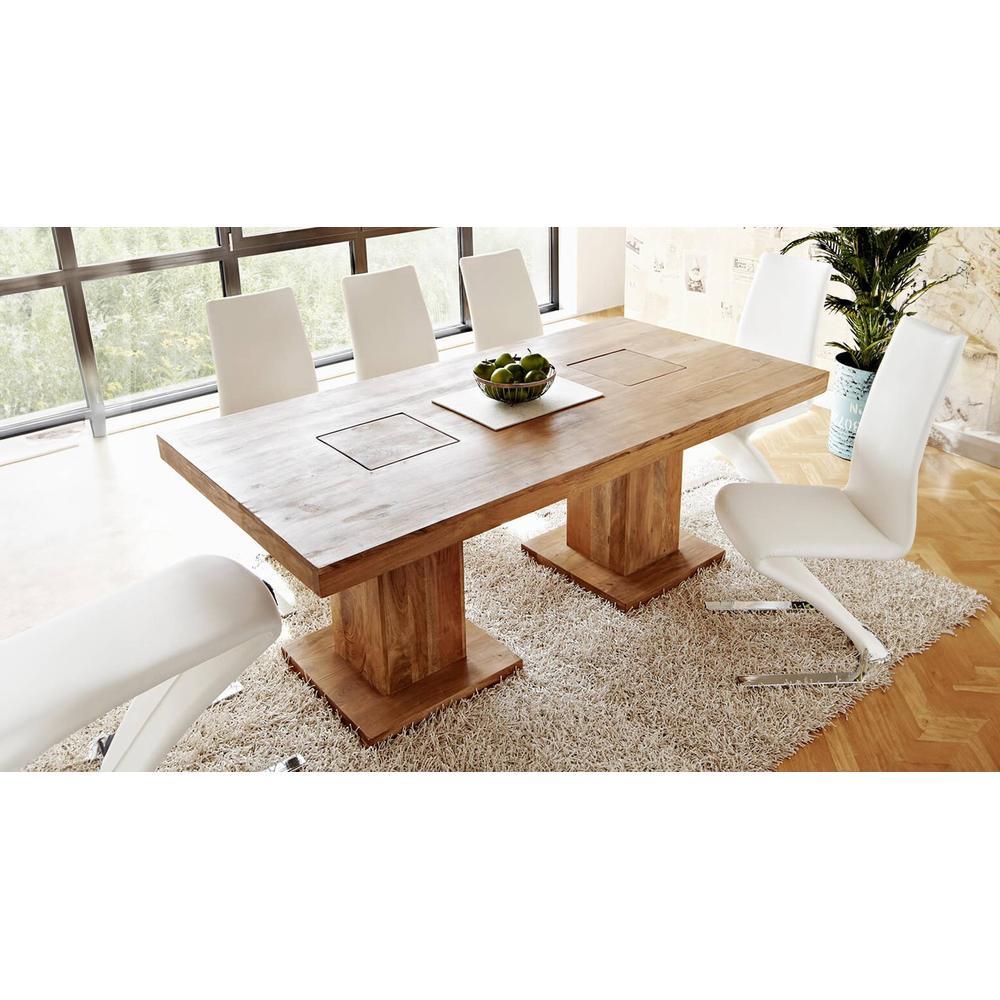 Perla 6 To 8 Solid Wood Dining Table