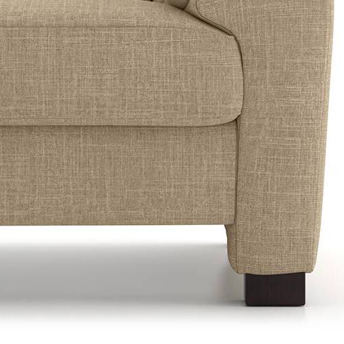 Farina Luxe 2 Seater Fabric Sofa in Sandshell Beige Colour