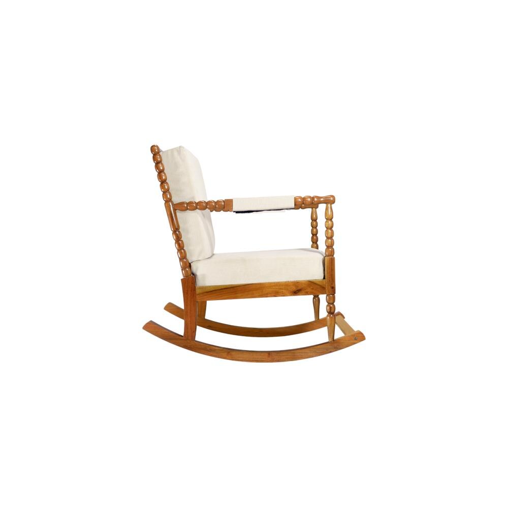 Thoms Solid Wood Lounge Chair In Grey Colour