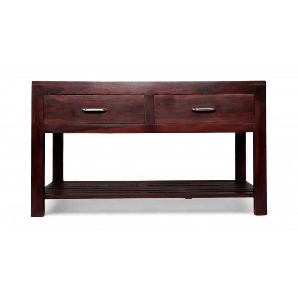 Elder Sheesham Wood Contemporary TV Entertainment in DARK WALNUT FINISH