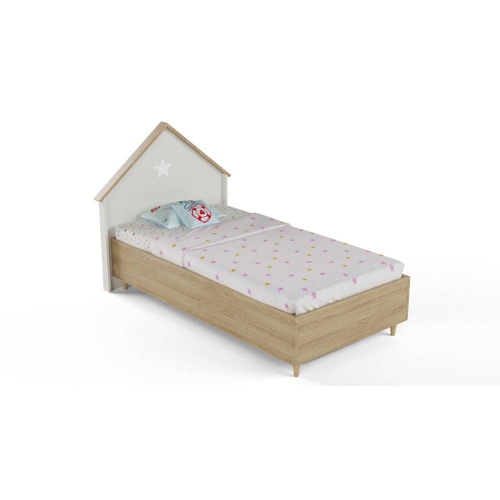 Dream House Engineered Wood Bed in Oak Colour