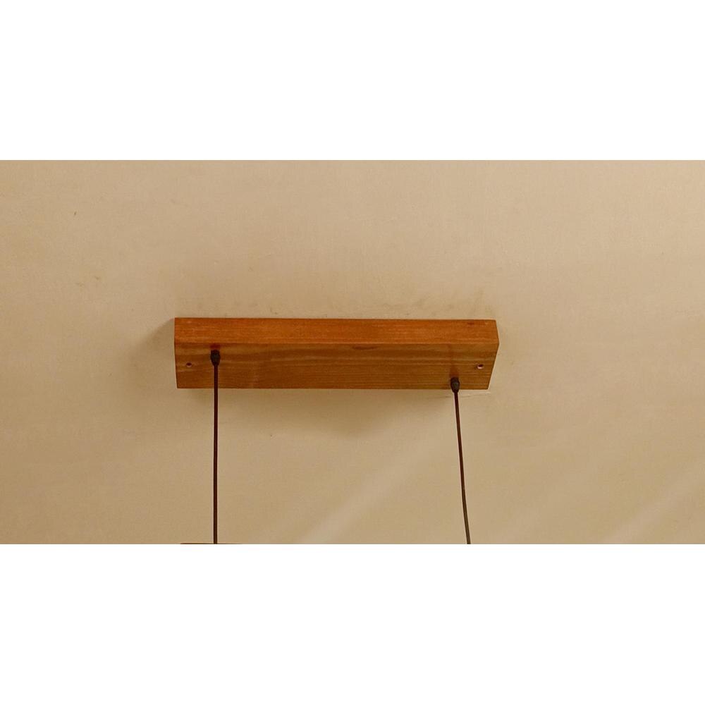 Hexa 36 Brown Wooden LED Hanging Lamp