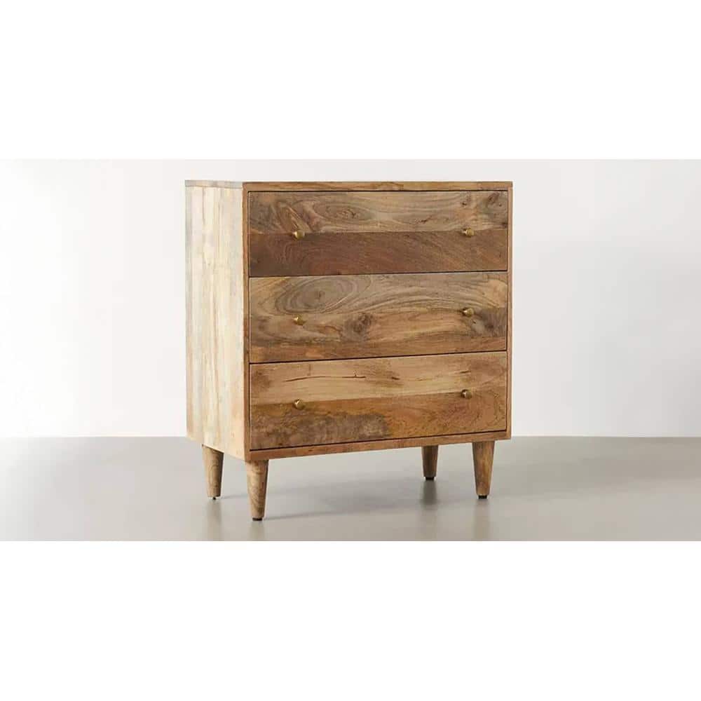 Philip Mango Wood Chest Of Drawers In Natural Finish