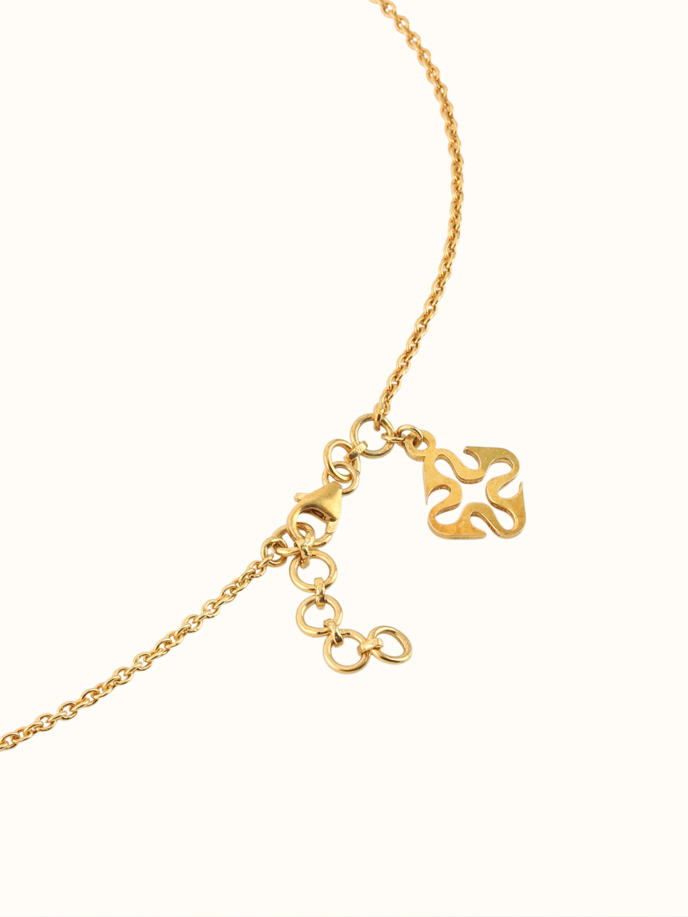 Detail shot of Tarkashi Silver Long Necklace