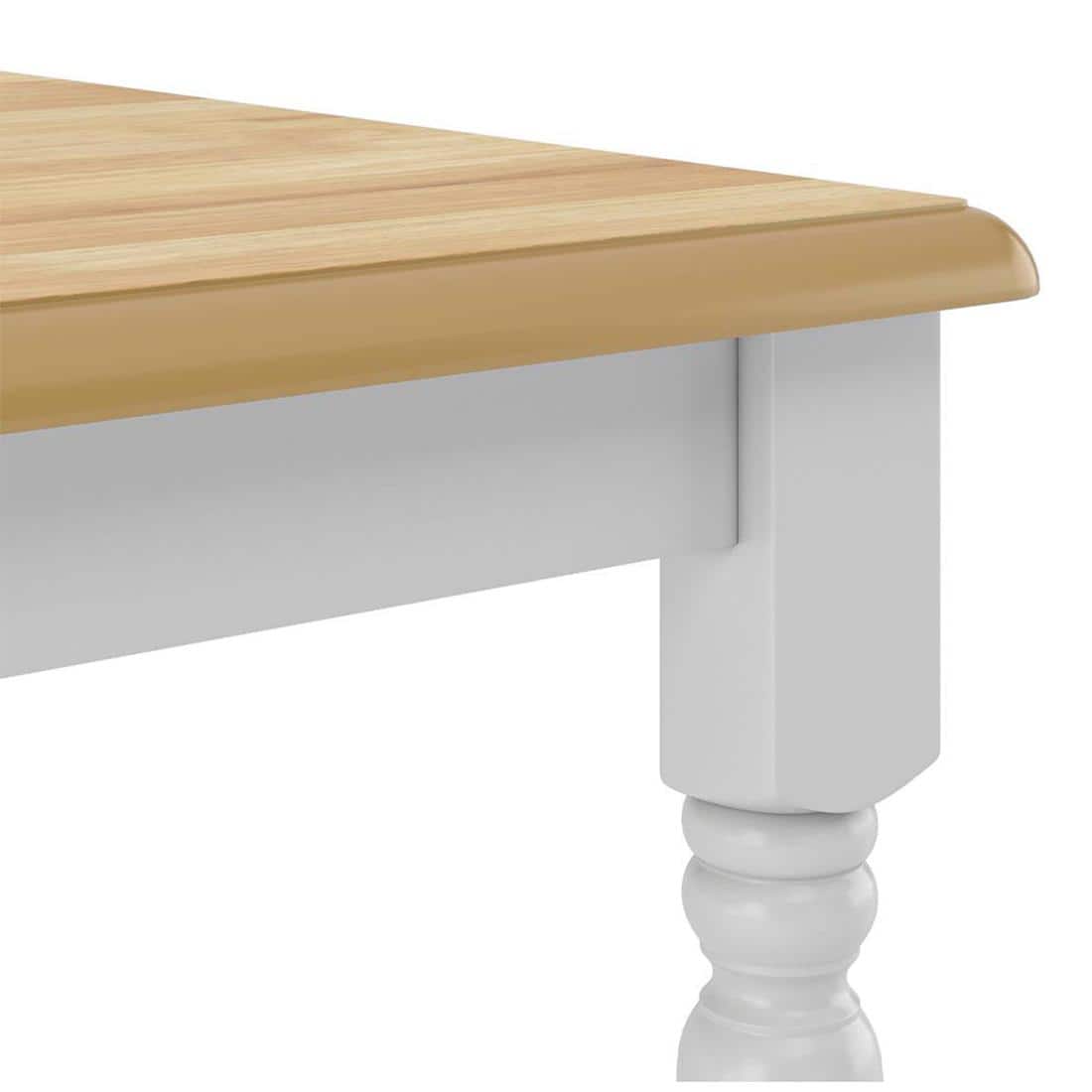 Roca Engineered Wood 6 Seater Dining Table In Two Tone Finish