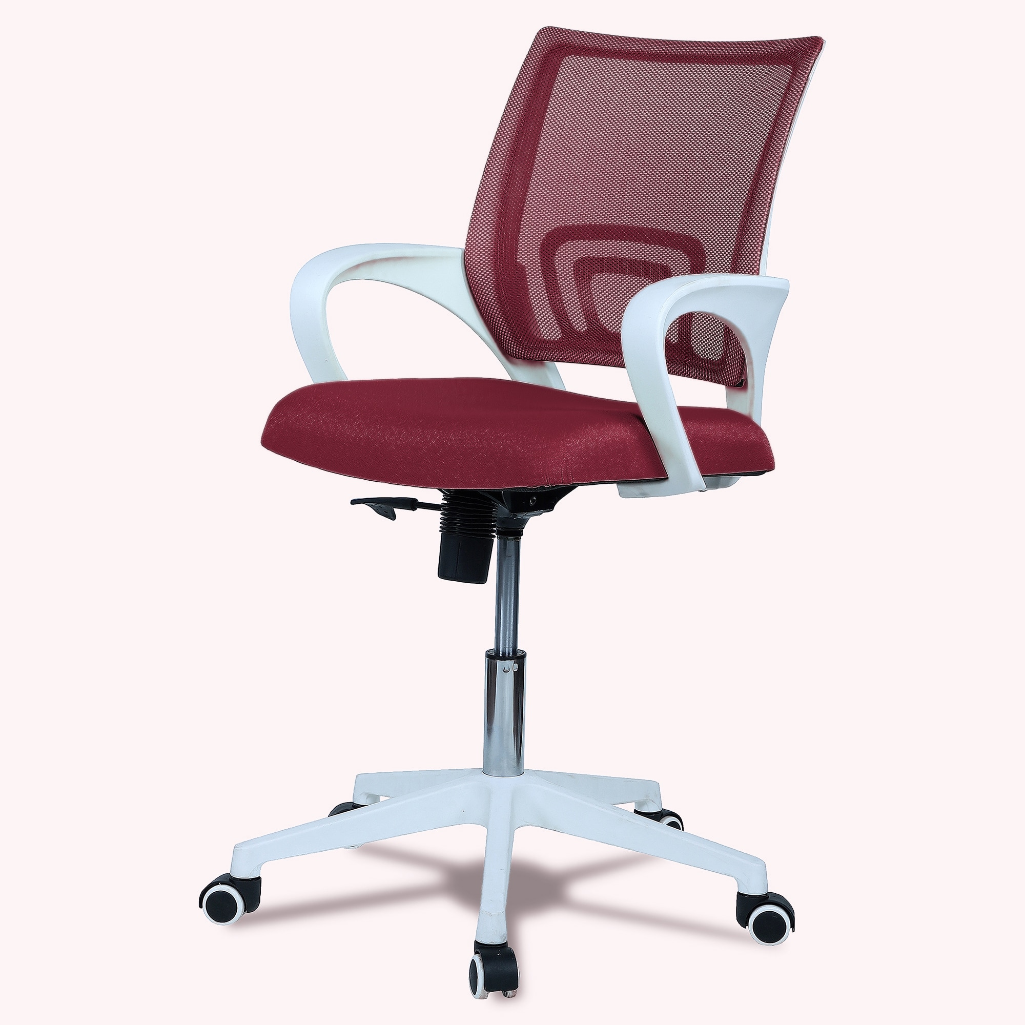 Naamikoa Mid Back Ergonomic Chair in Maroon Colour
