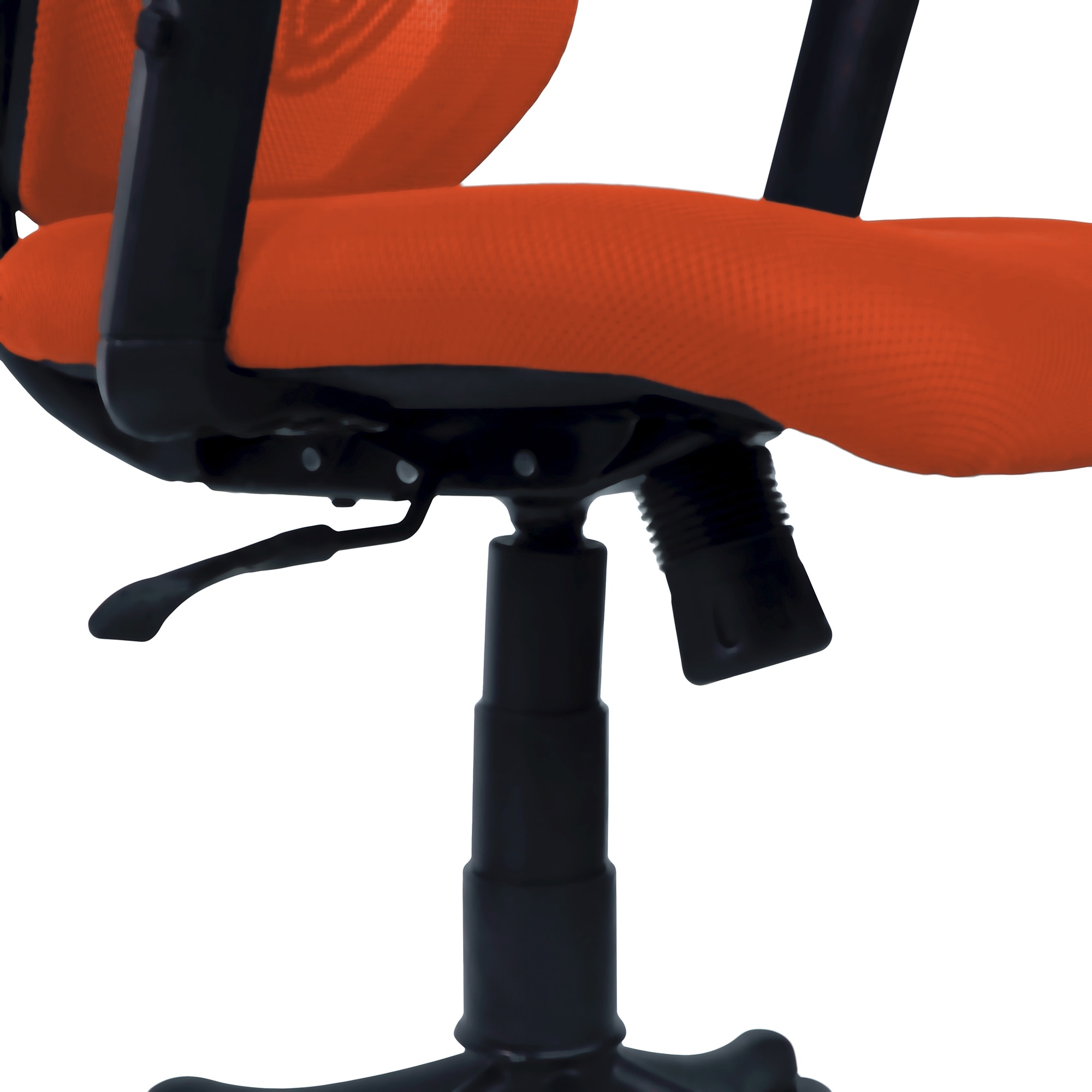 Zeeazyana Mid Back Ergonomic Chair in Orange Colour