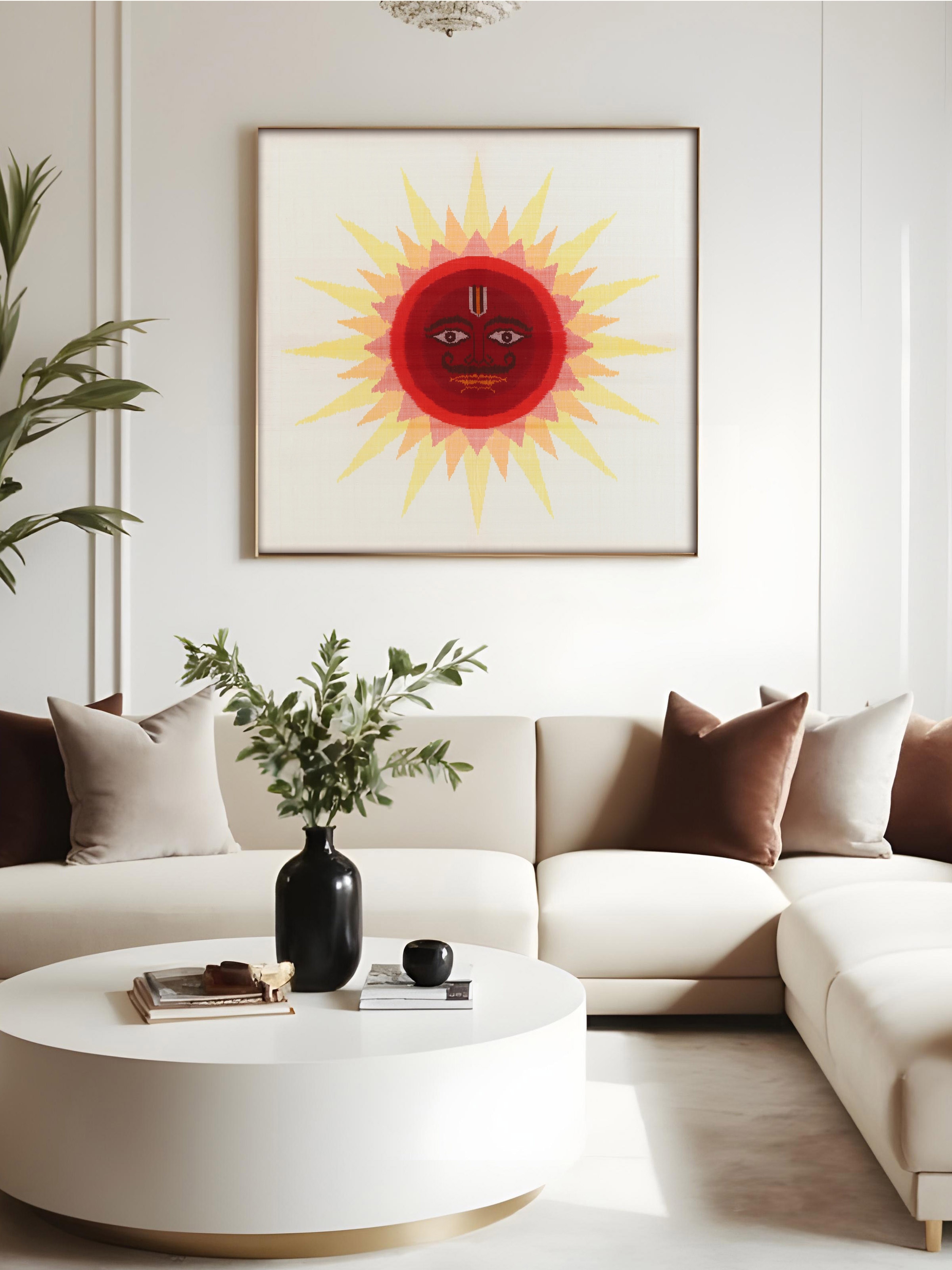 Ikat Sun Wall Hanging