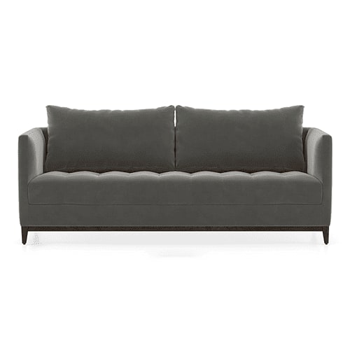 Florence Compact Sofa Set (Colour : Ash Grey Velvet , Seater : 3+2+1)