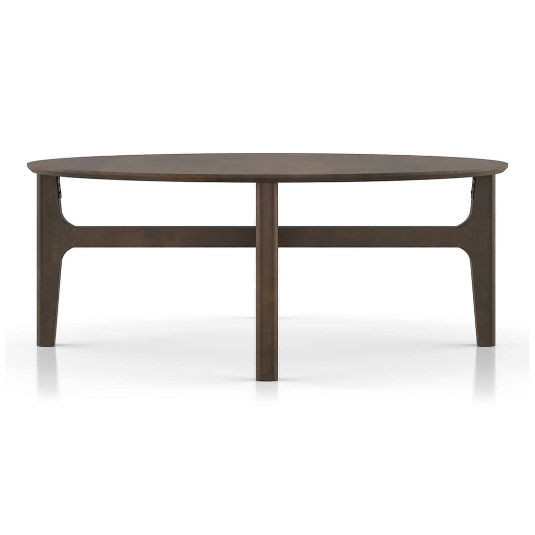 Cayman Wooden Top Coffee Table in Danish Walnut Finish