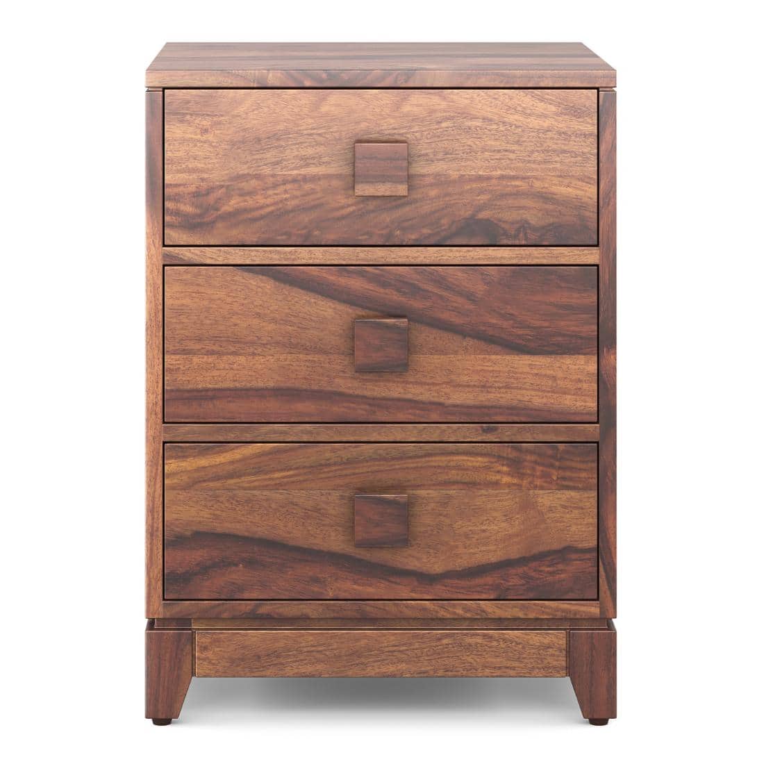 Magellan Solid Wood Bedside Table in Teak Finish