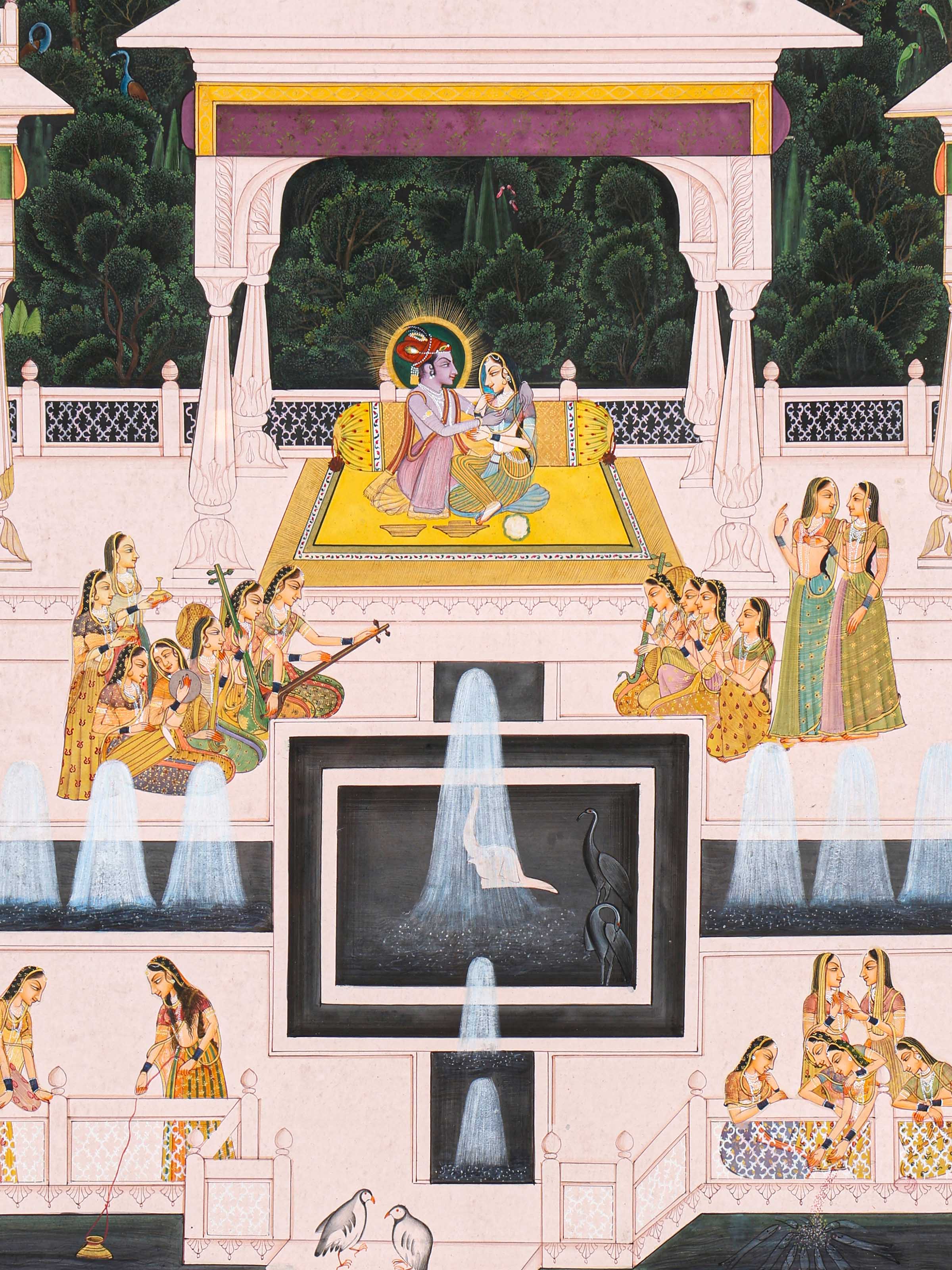 Radha Krishna Miniature Painting