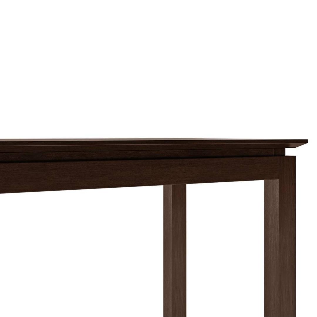 Diner 4 Seater Dining Table In Dark Walnut Finish
