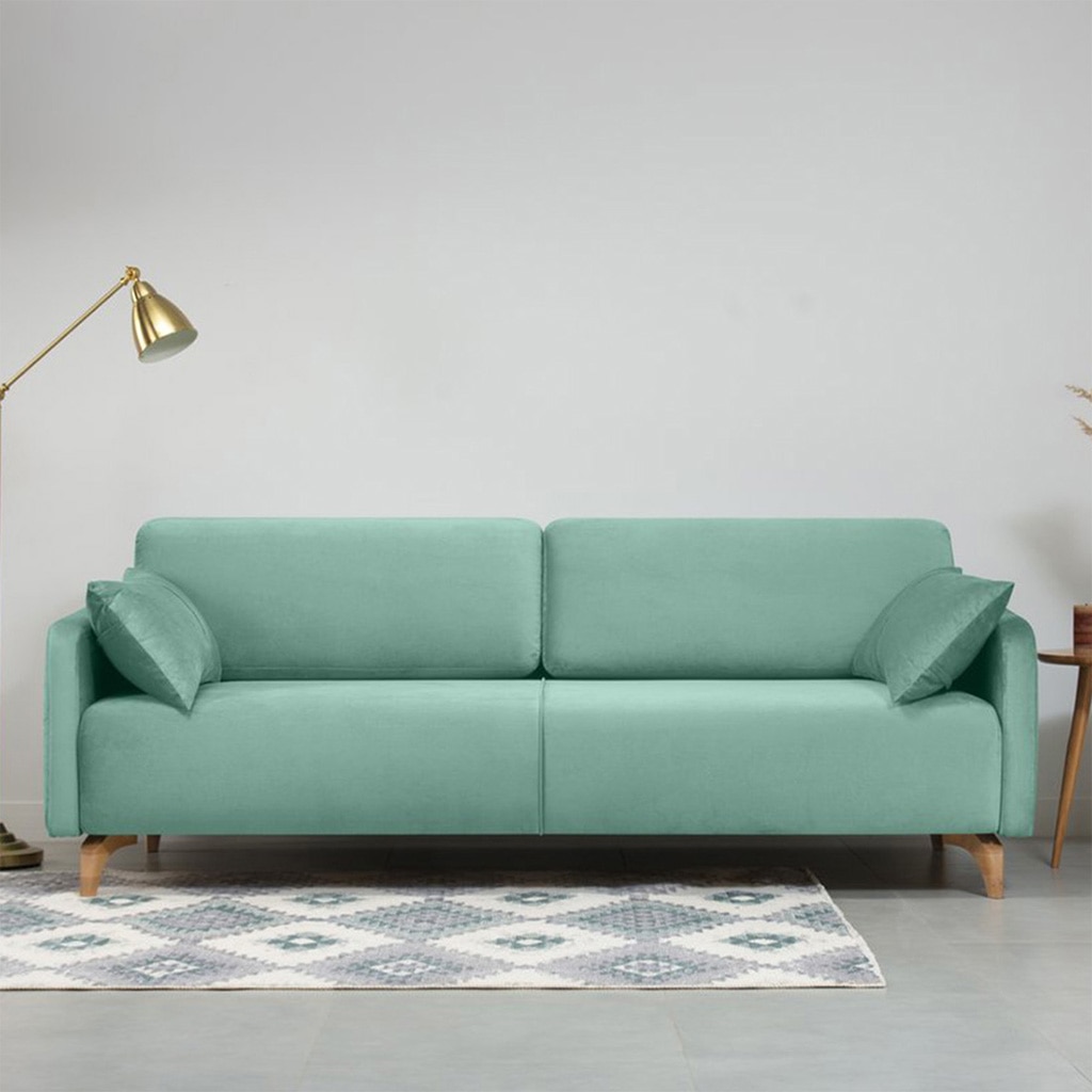Roma Fabric Sofa (Light Green) - Home Lifestylez