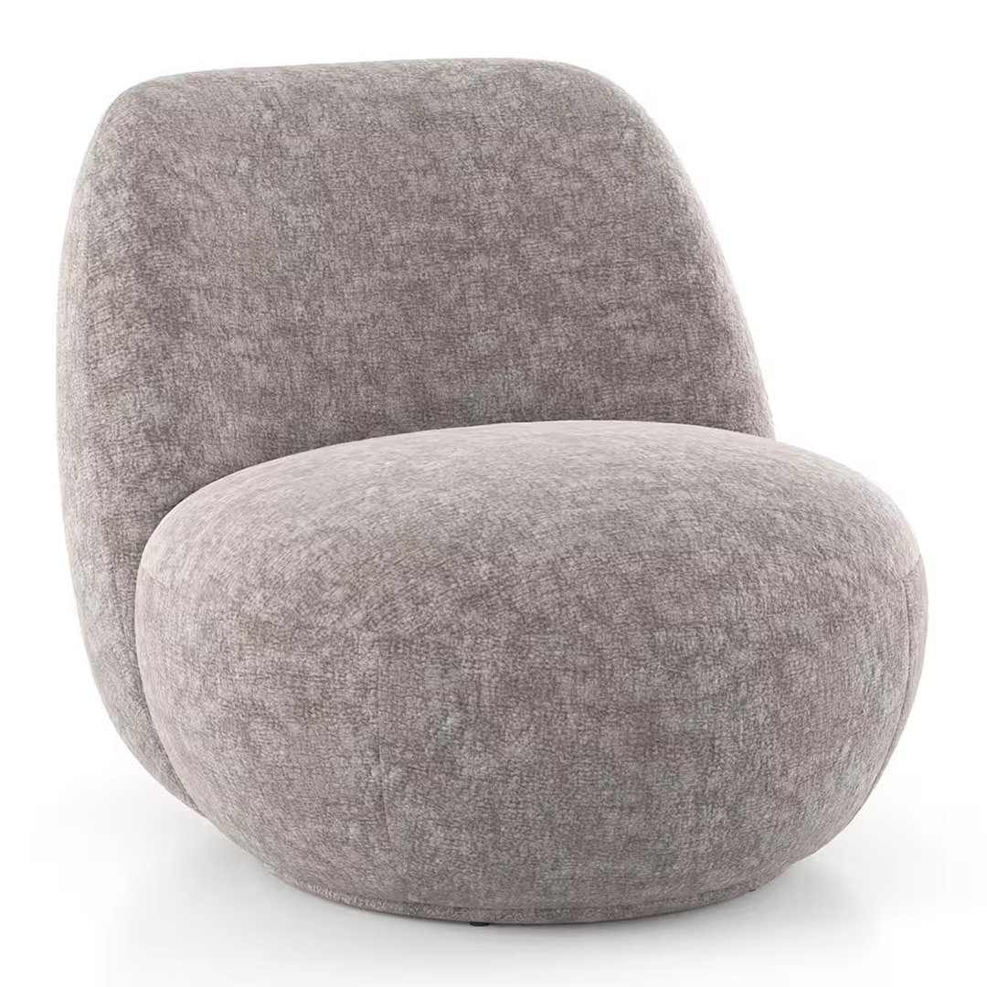 Celeste Lounge Chair In Beige Fabric