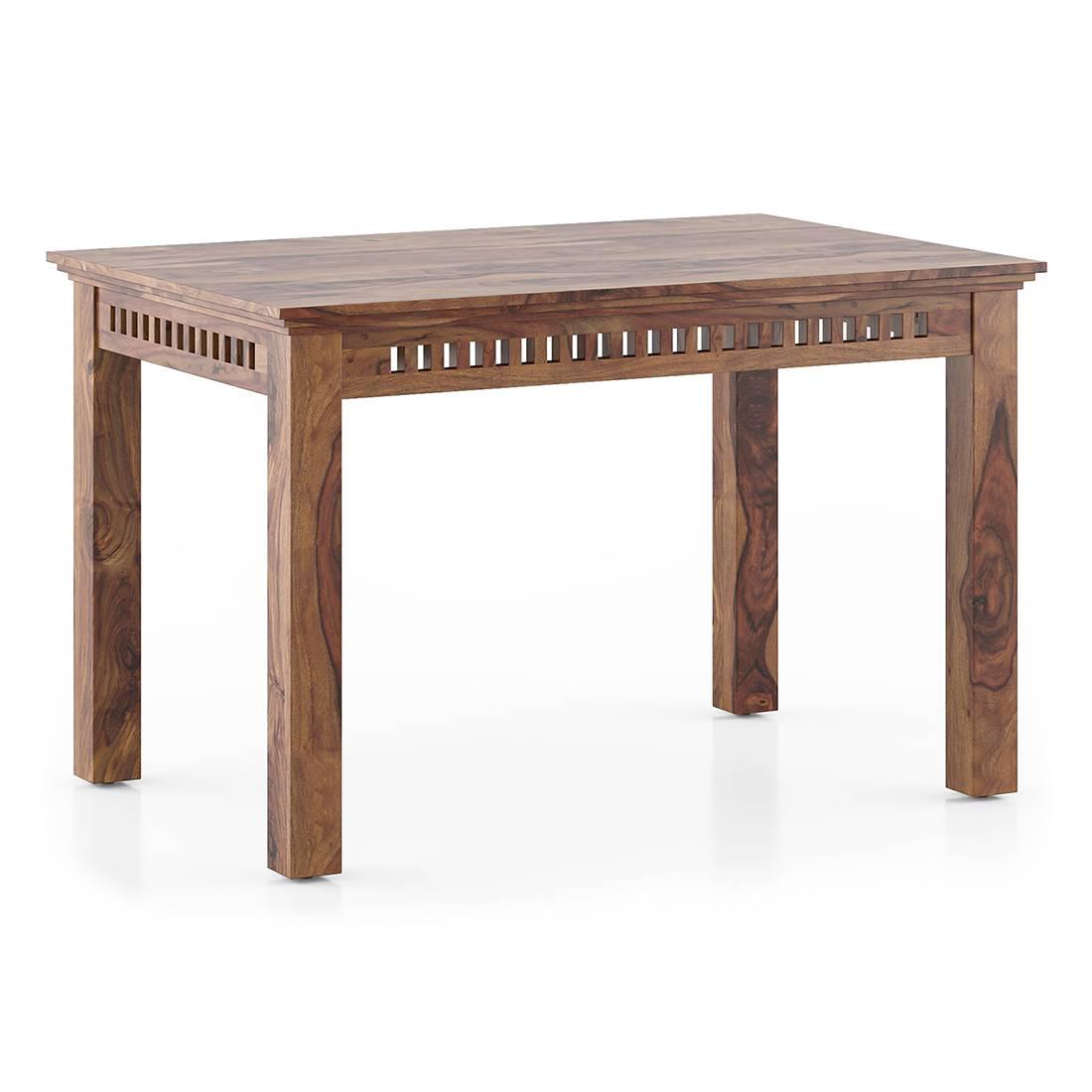 Fidora 4 Seater Dining Table In Teak Finish