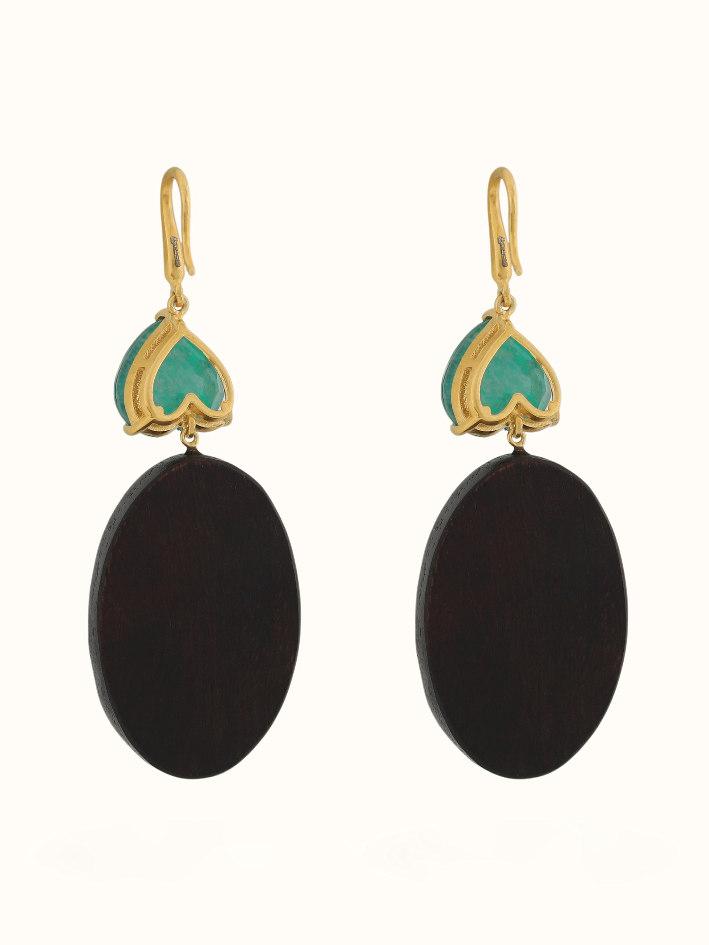 Back view of Tarkashi Silver Drop Earrings