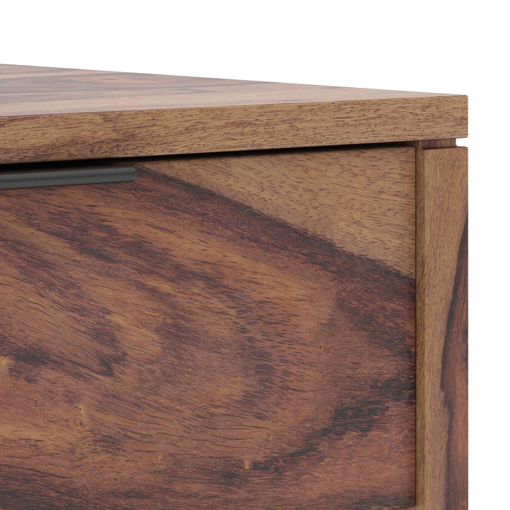 Capri Bedside Table Teak Finish