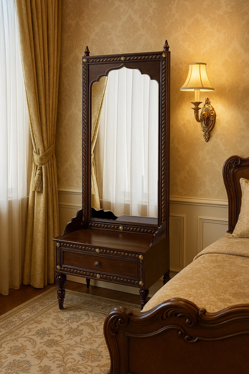 Sheesham Wood Full-length Mirror