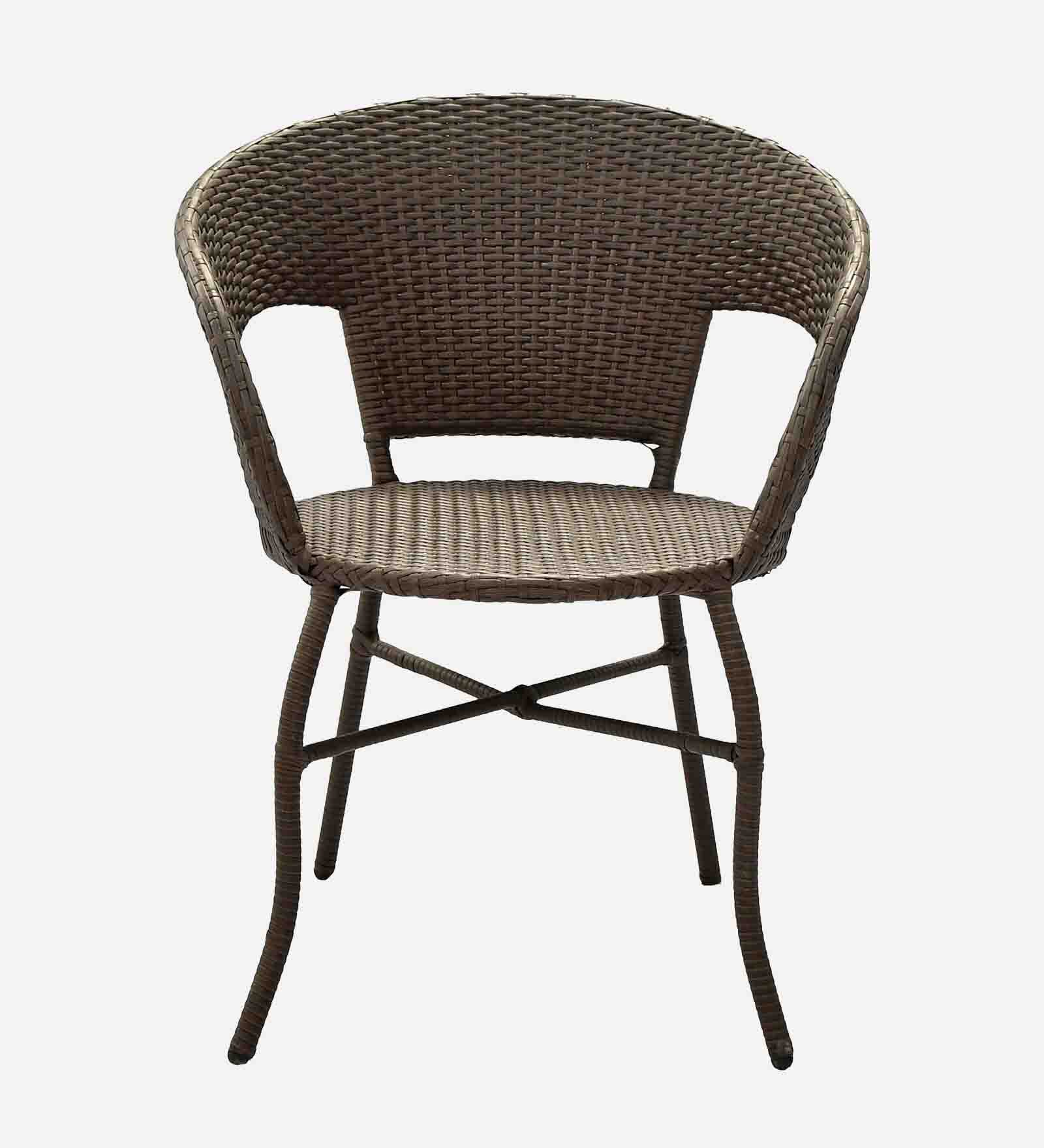 Ballarat  Wicker Chair In Bombay Brown Tone Finish