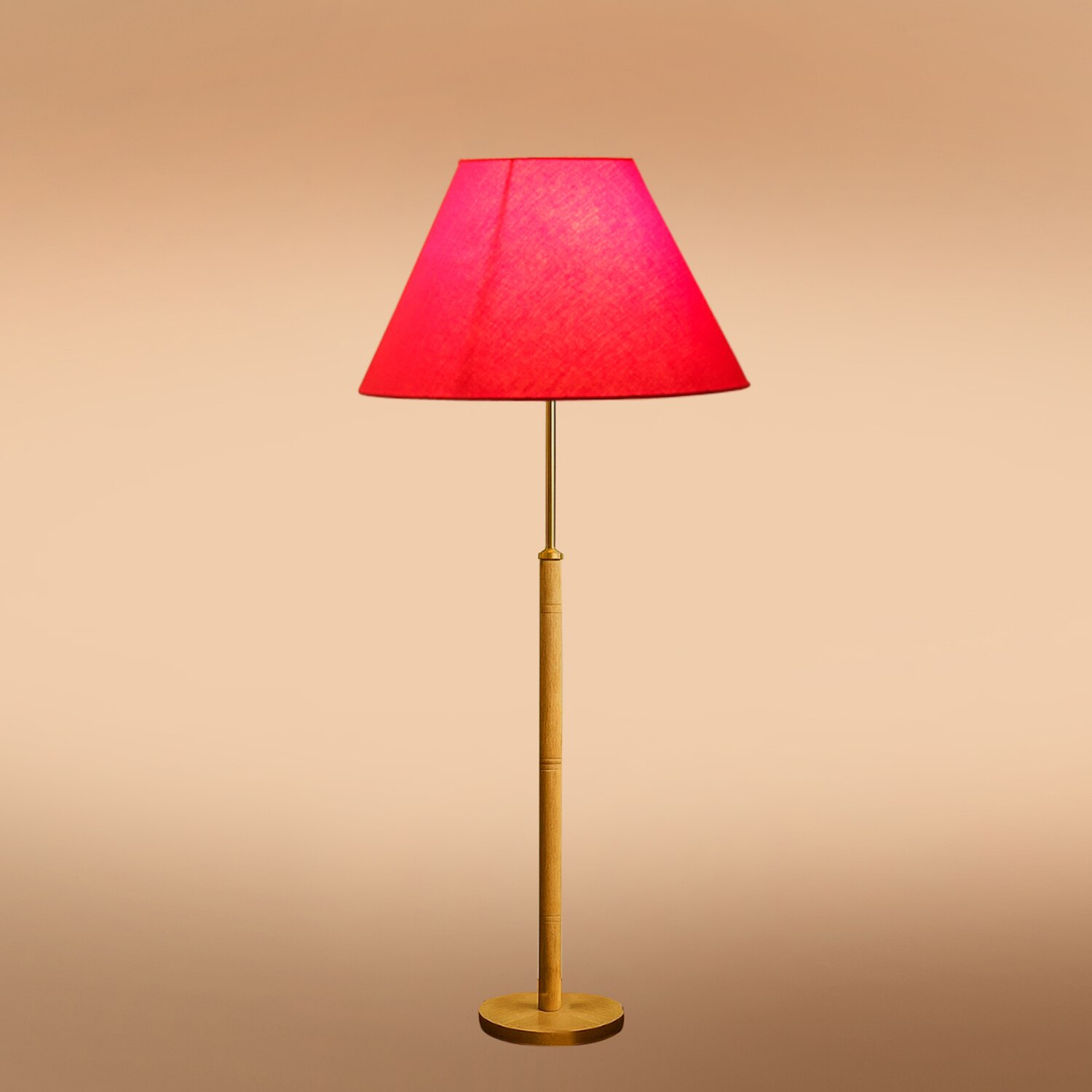 Devansh Wood & Metal Floor Lamp