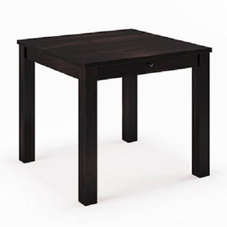 Arabia Solid Wood 4 Seater Storage Dining Table In Mahogany Finish