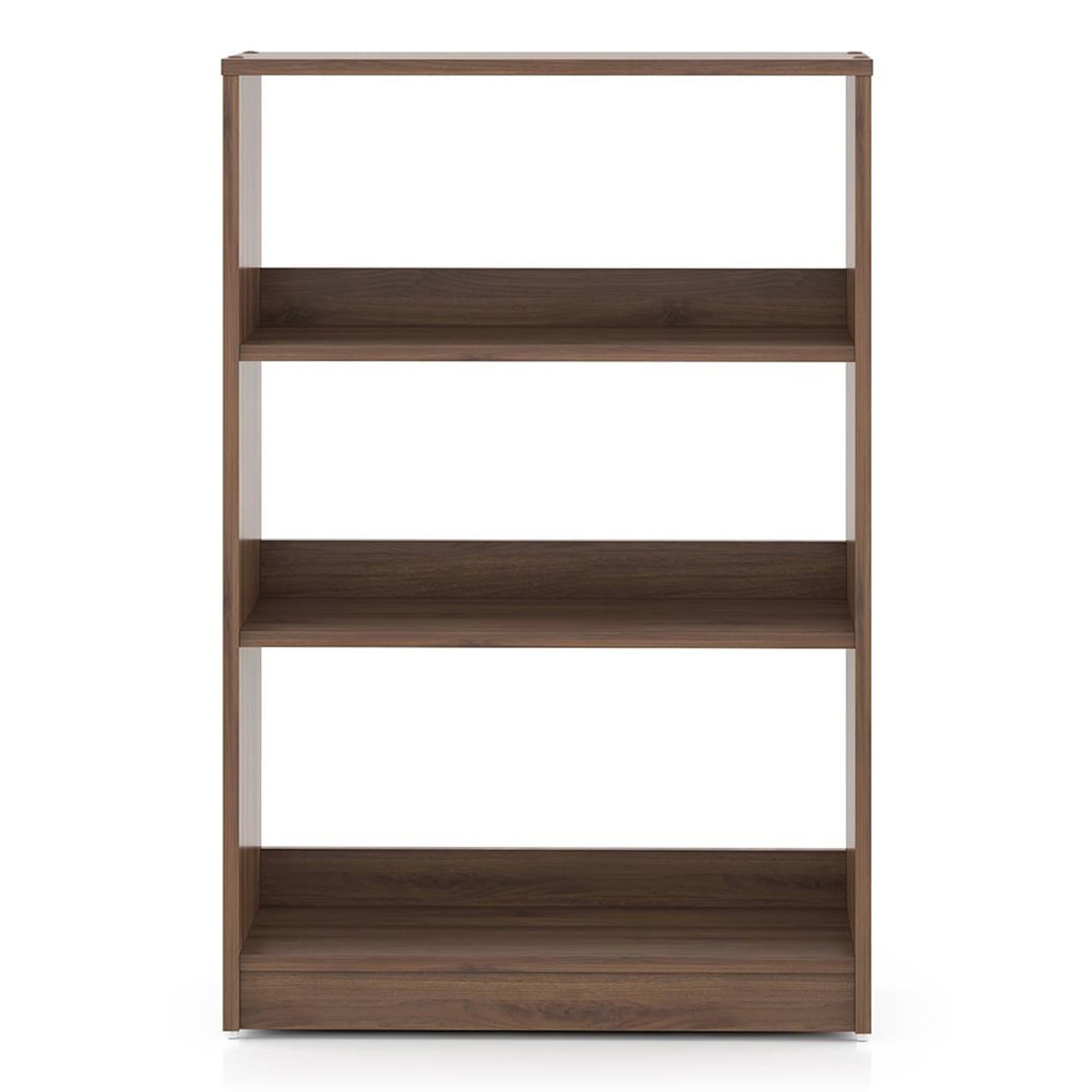 Megan Engineered Wood Bookshelf in Classic Walnut Finish