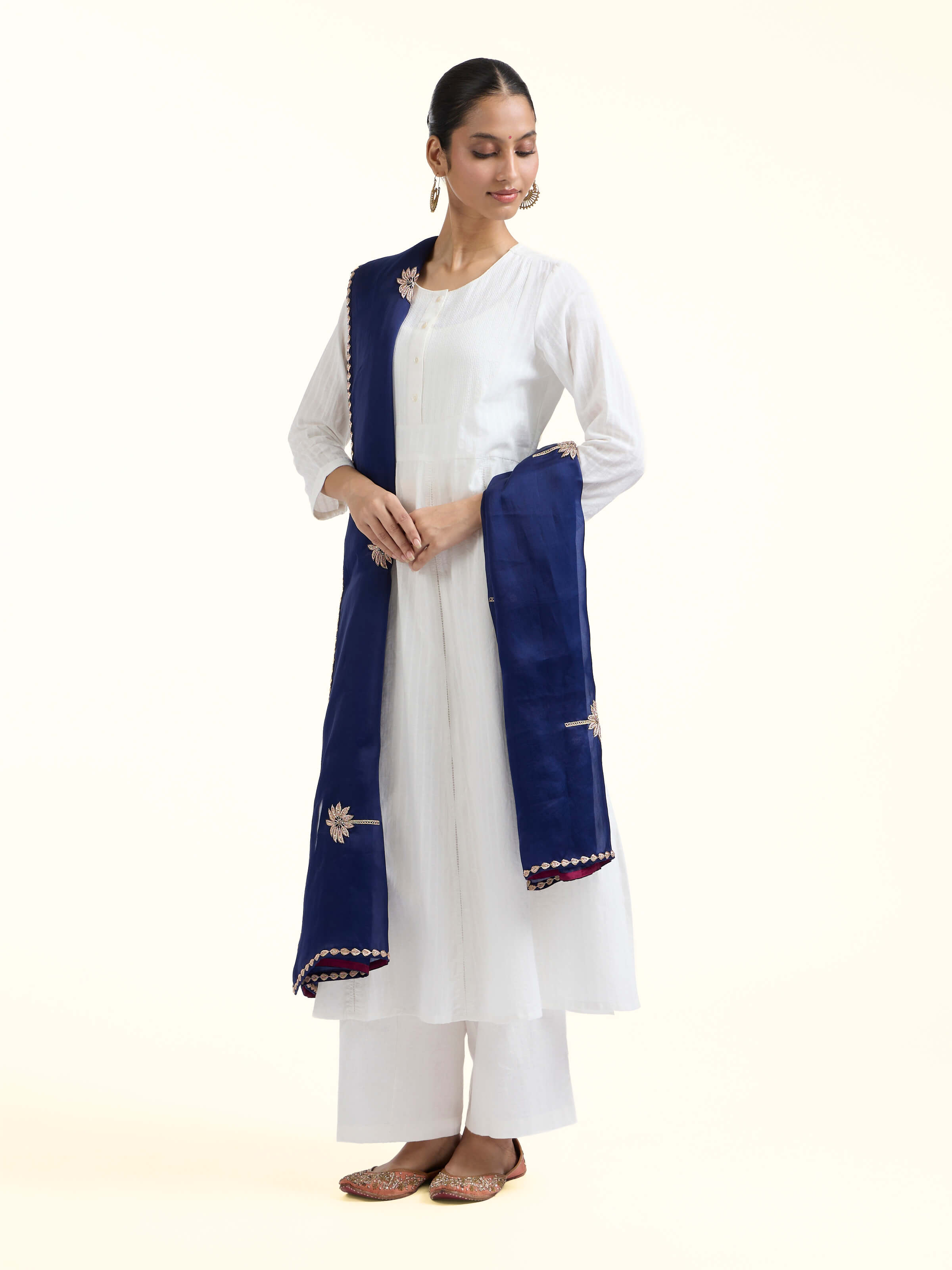 Sapphire Zardozi Hand Embroidered Dupatta