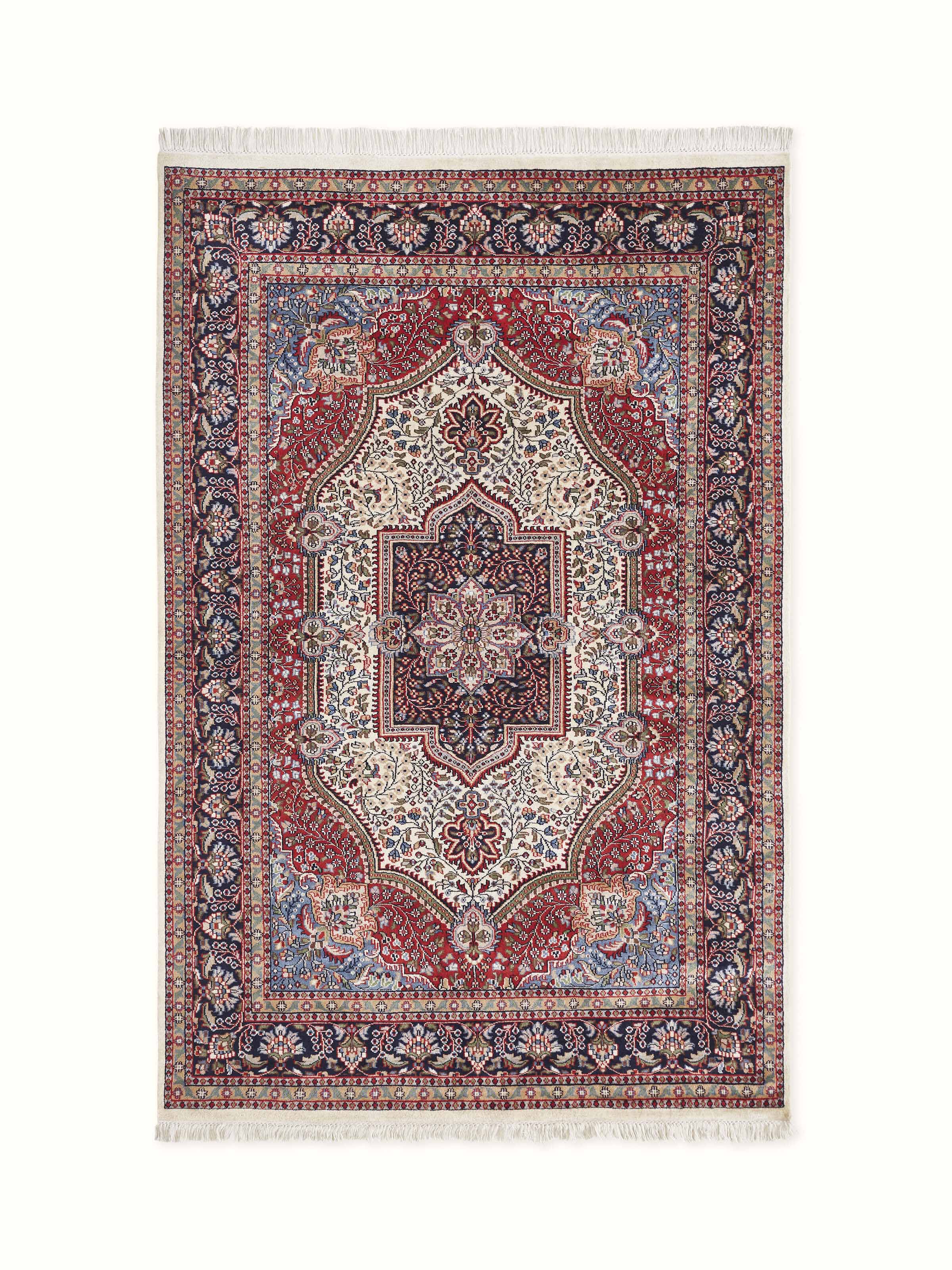 Traditional Persian Gwalior Wool Hand-Knotted Carpet