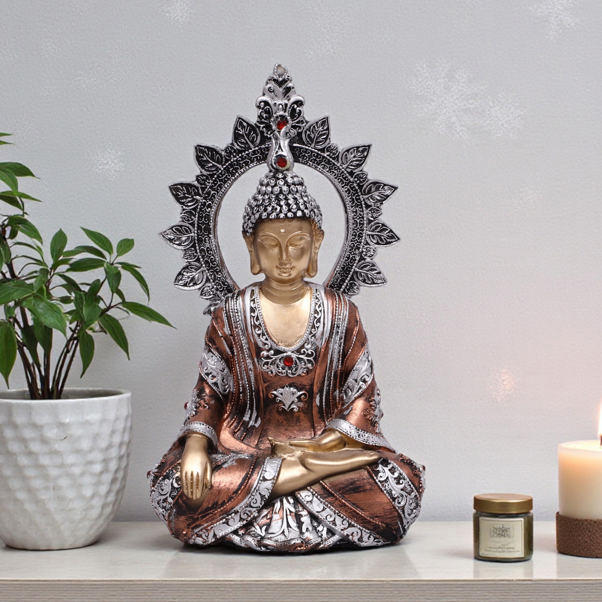 VEDAS Polyresin  Figurine in Gold Colour - Vedas