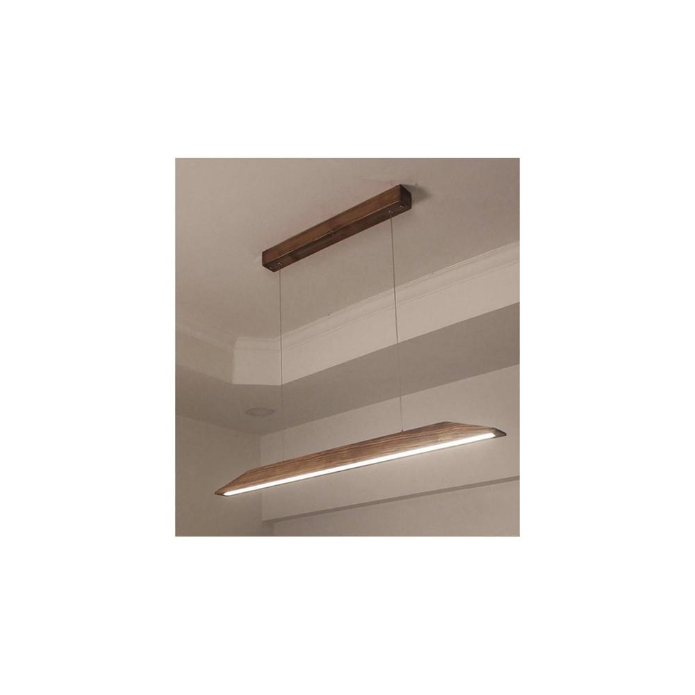 Venus 48 Brown Solid Wood Single Hanging Light