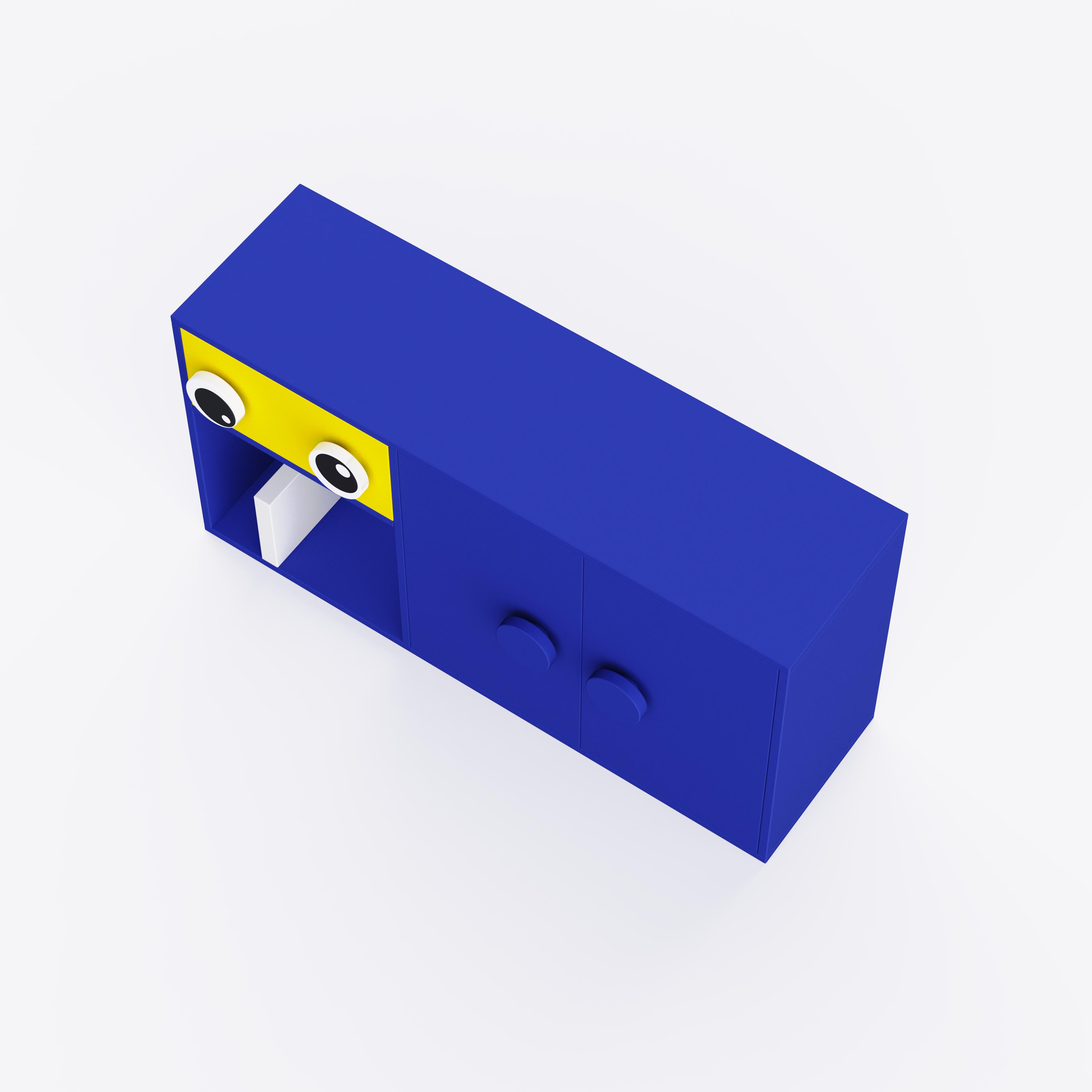 Big Nino Storage Unit In Electric Blue Colour