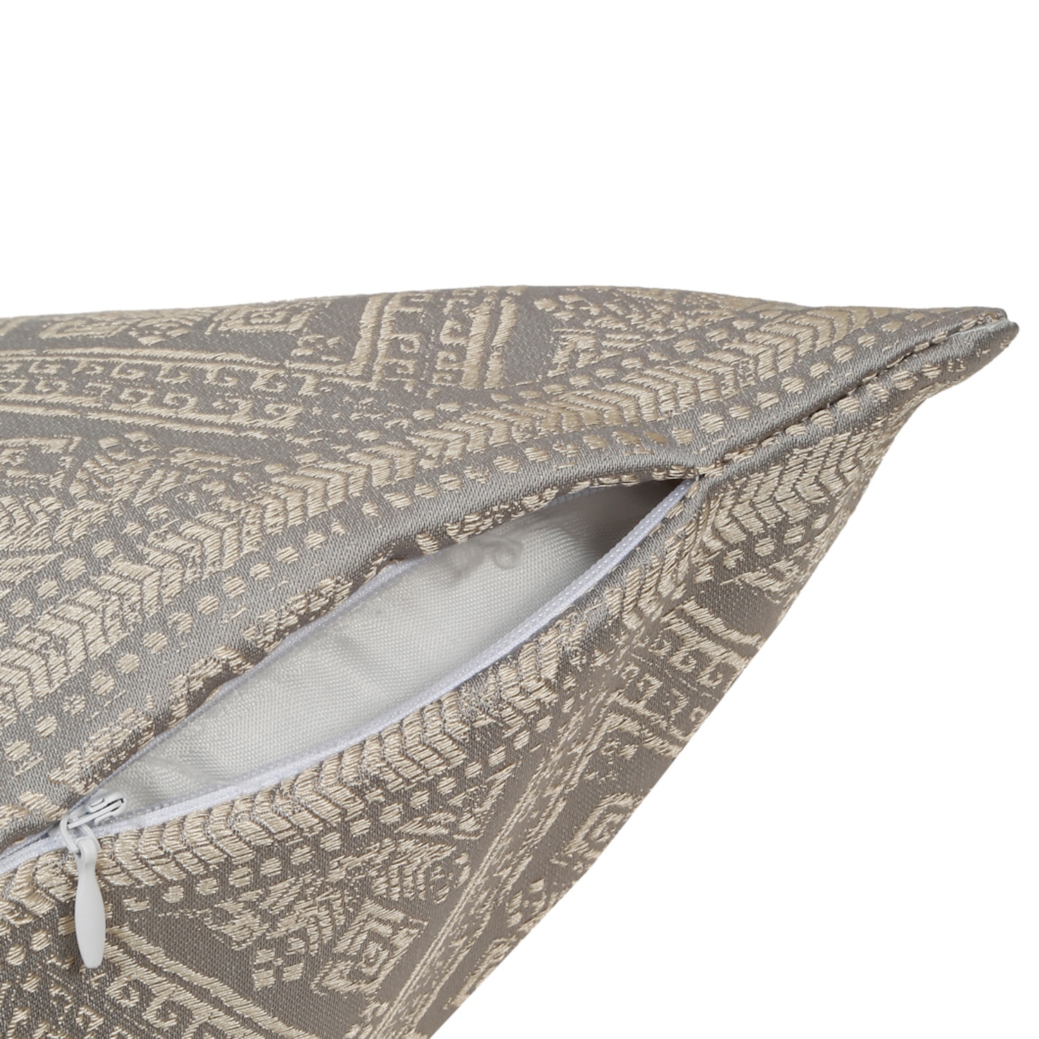 Set Of 5 Jacquard Square Cushion Covers