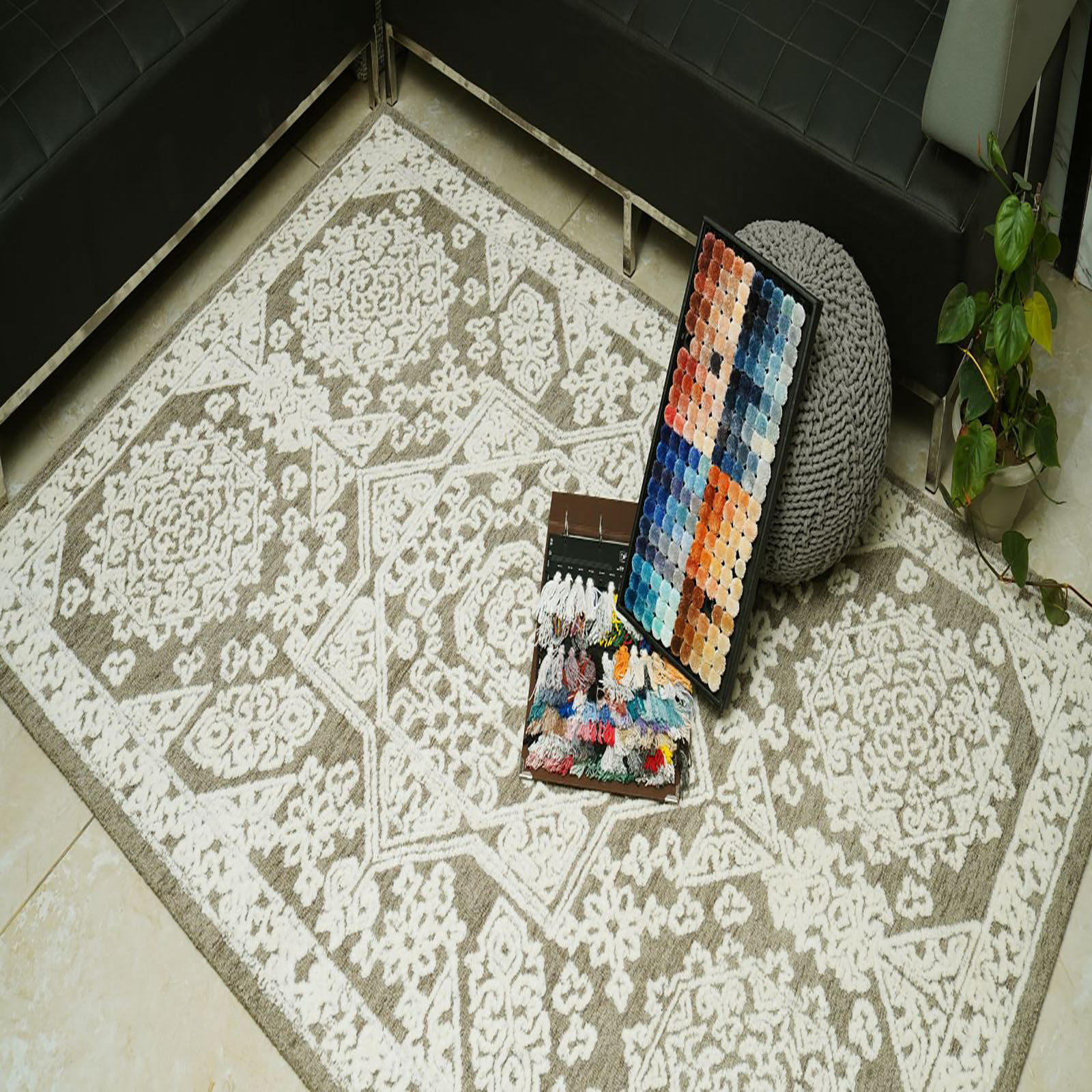 Palmdale Wool Rectangle Carpets Hand Tufted in Natural Colour - The Woven Legacy