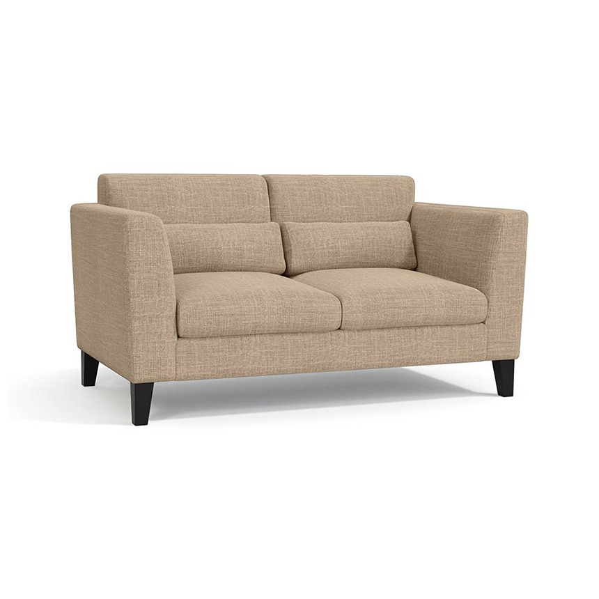 Lewis 2 Seater Fabric Sofa in Sandshell Beige Colour-image-17