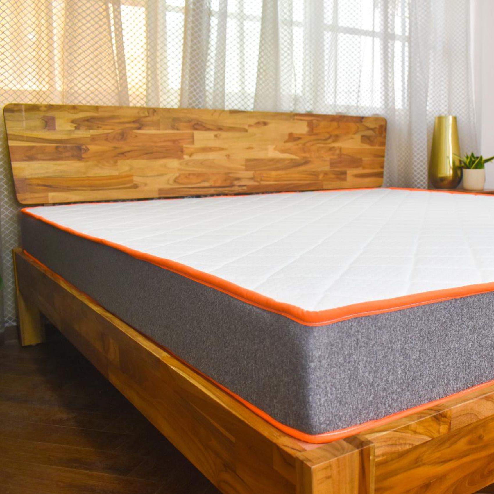 7-Zone Dual-Hard and Soft Single Size Mattress (84 x 30 in, 8 Inches)