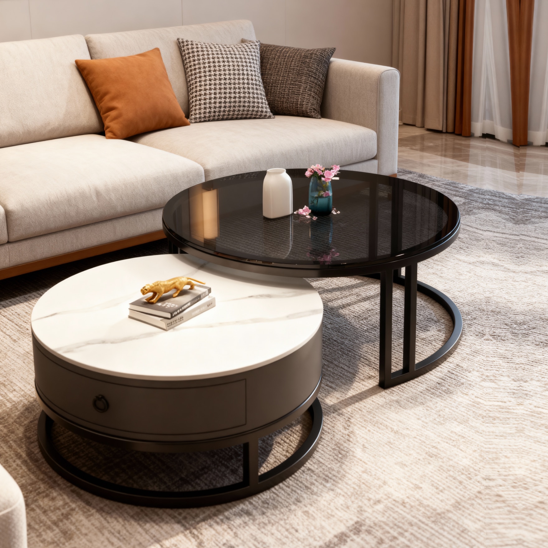 Space Saving Black Coffee Table