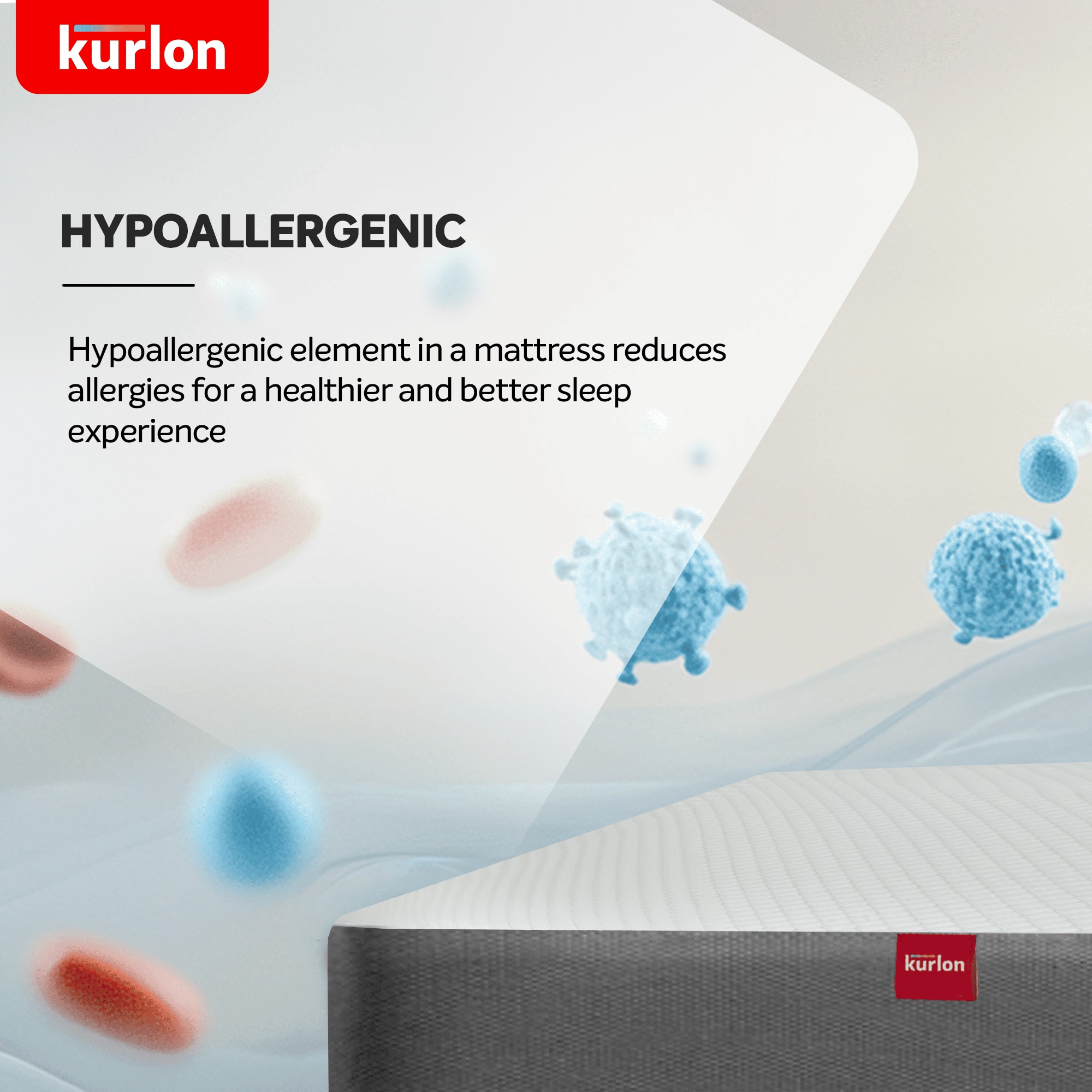 KURLON Ortho, Medium-Firm Support 5 inch Single Memory Foam Mattress (L x W: 78 inch x 36 inch)