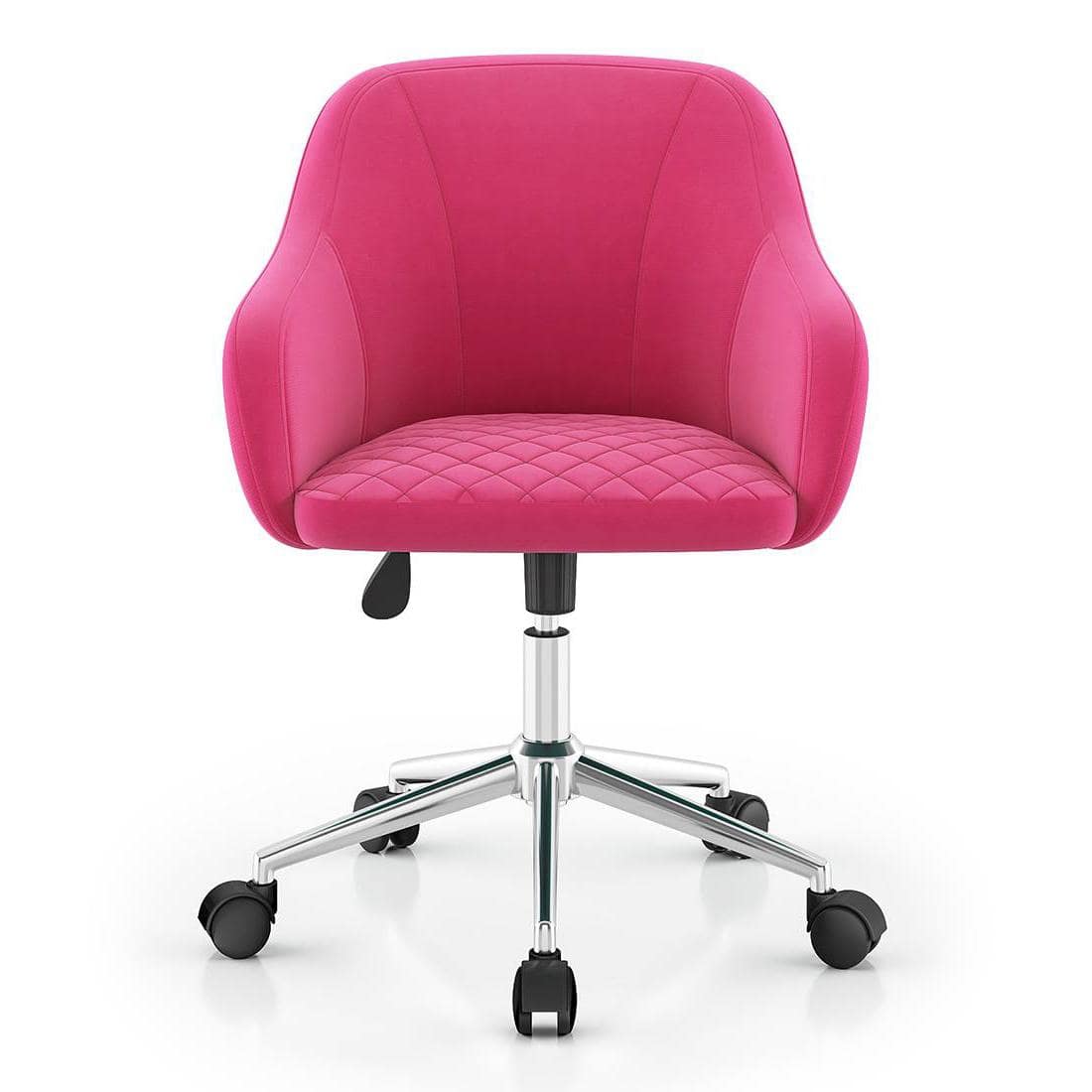 Ferriss Fabric Study Chair in Fuchsia Pink Colour