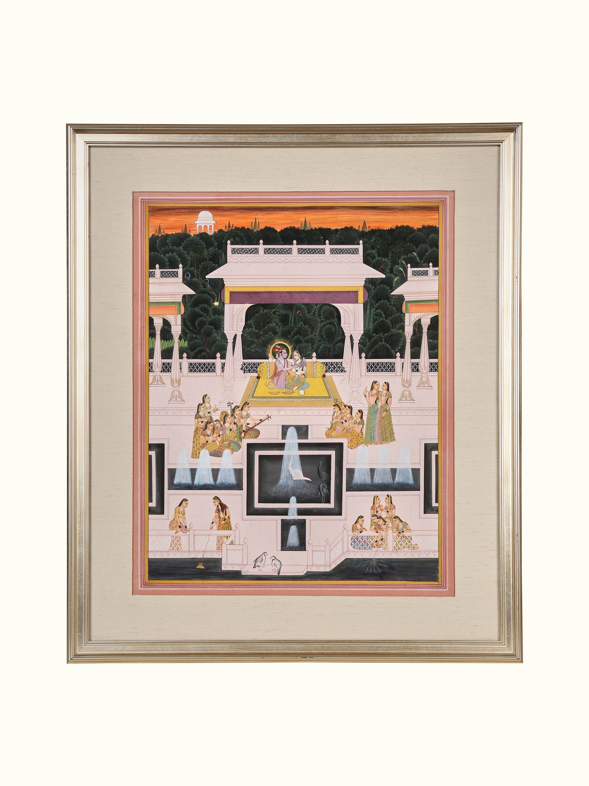 Radha Krishna Miniature Painting