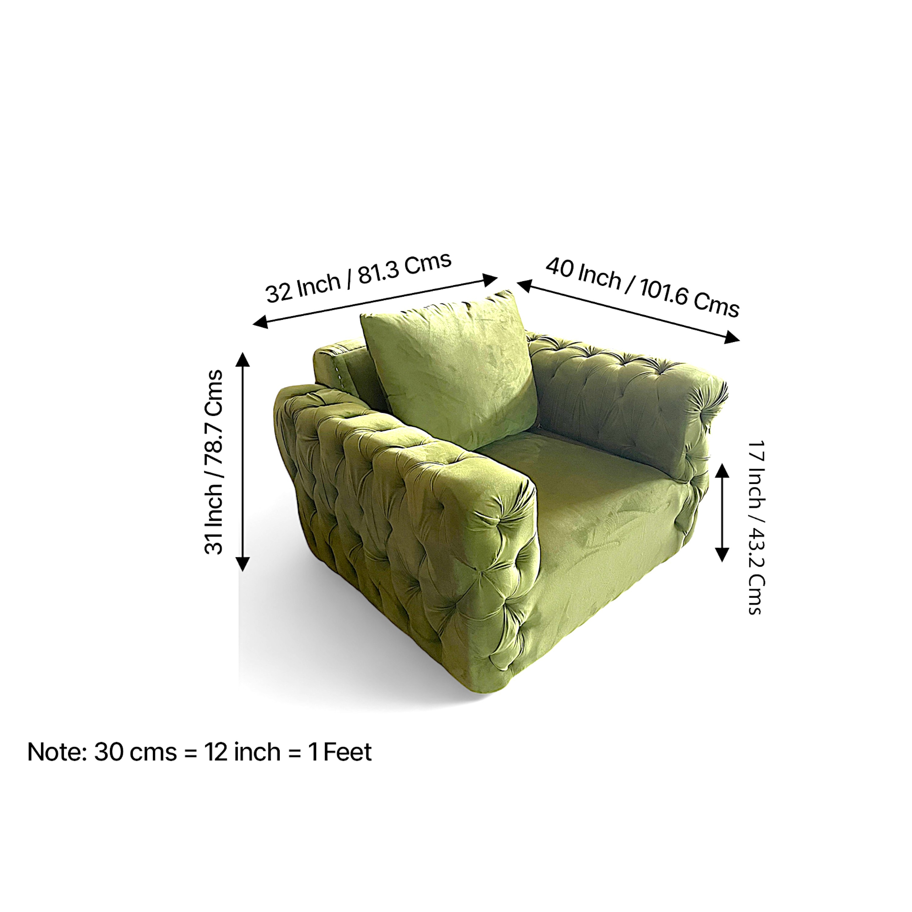 Jackson Solid Wood Contemporary 1 Seater Accent Chair