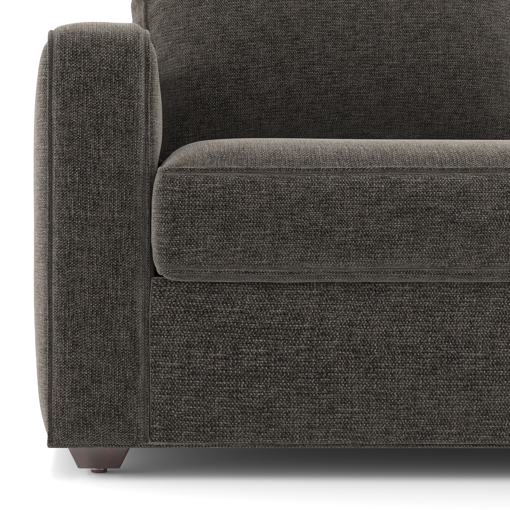 Apollo Sofa (Colour : Smoke, Cushion : Soft, Back Type : High Back, Seating Capacity : Right Aligned 2 Seater + Right Aligned Chaise)