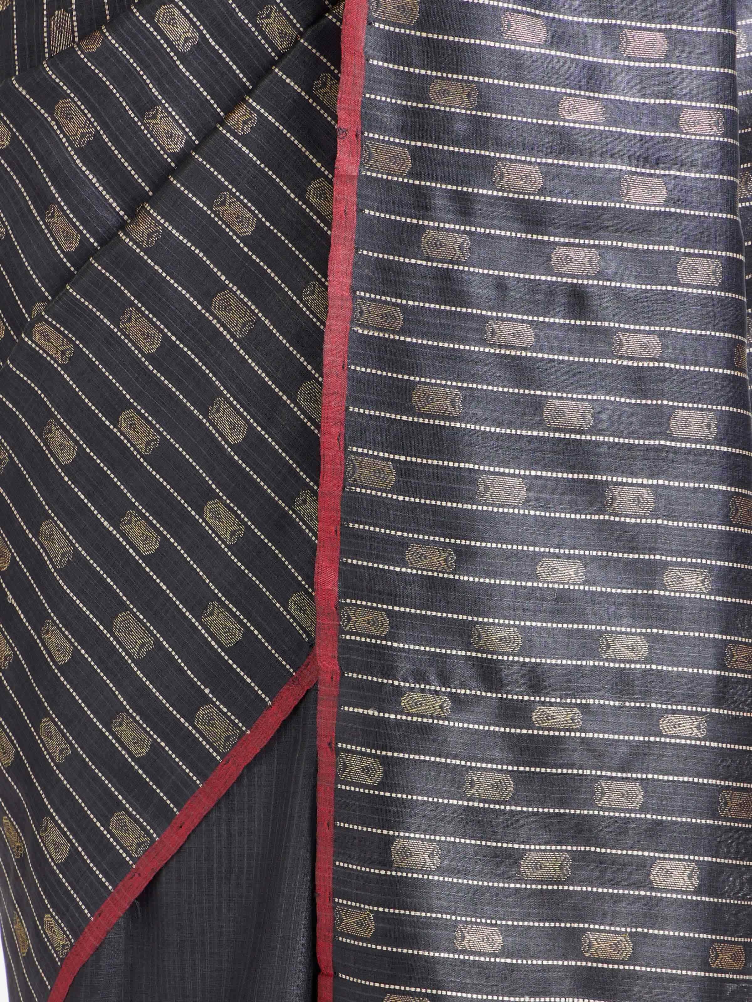 Blue Tussar Silk Odisha Ikat Saree